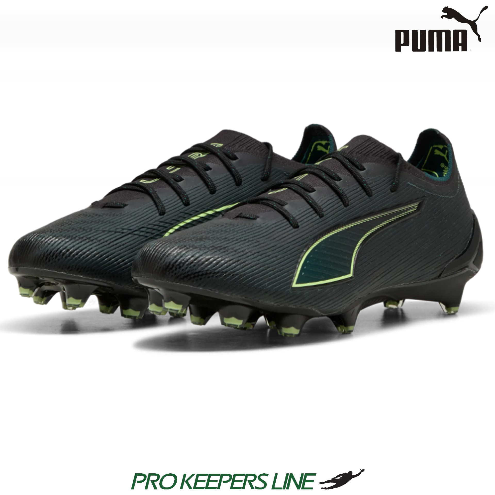 PUMA ULTRA 6 ULTIMATE FG PUMA BLACK-FIZZY LIGHT-GREEN TERRAIN