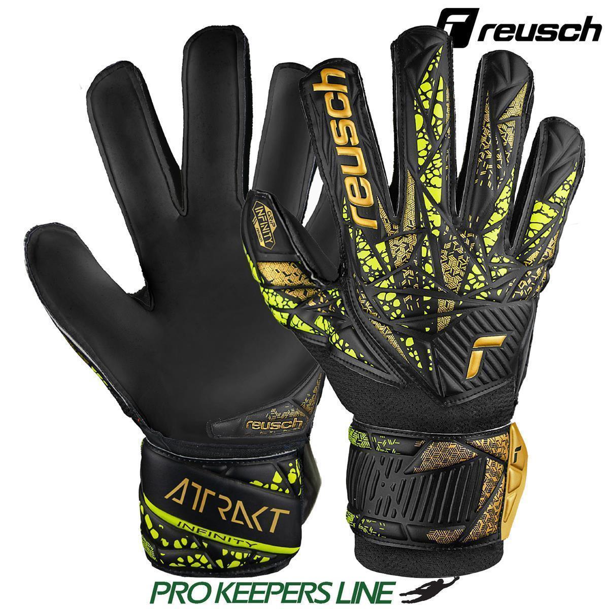 REUSCH ATTRAKT INFINITY FINGER SUPPORT BLACK/GOLD/YELLOW