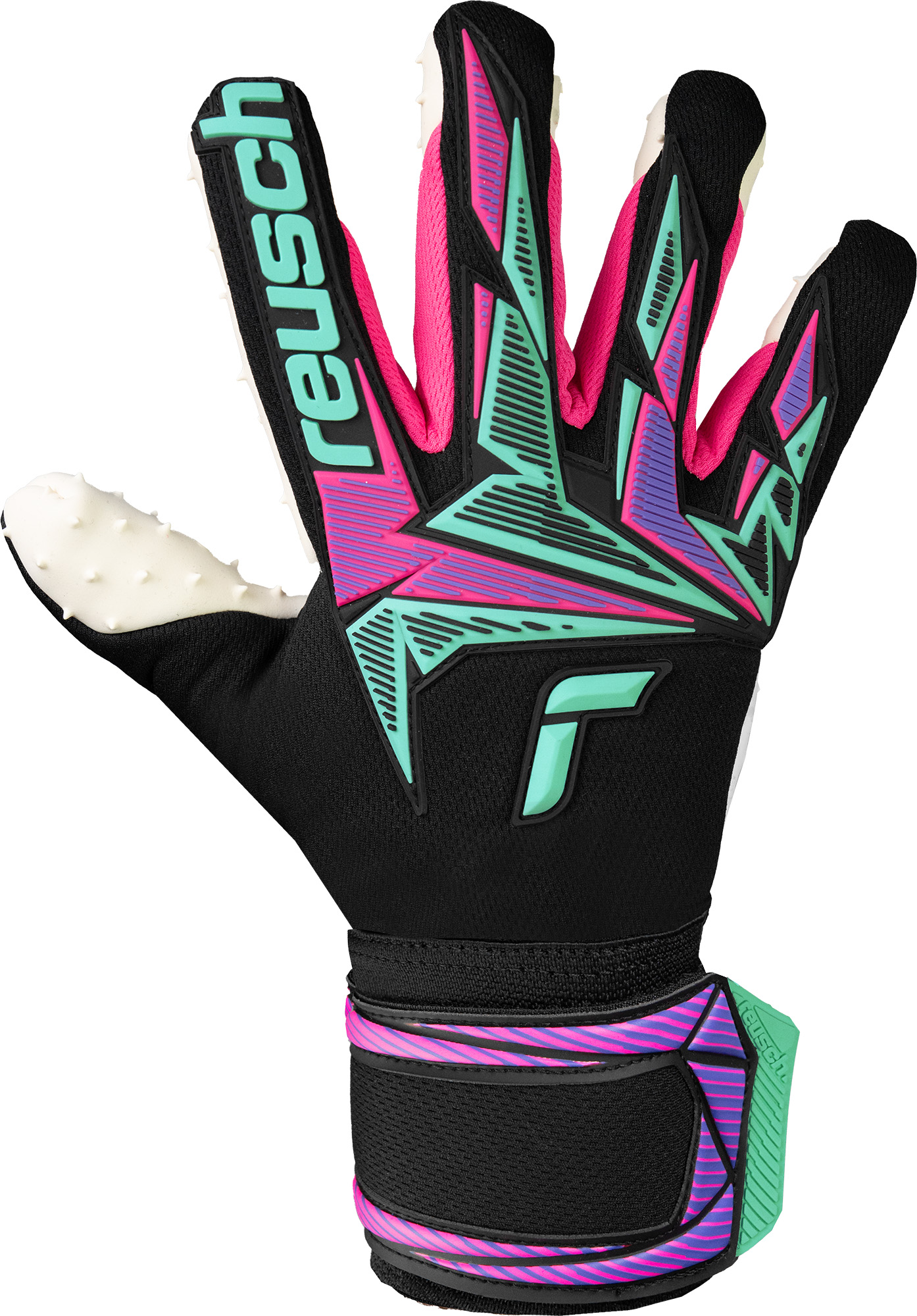 REUSCH ATTRAKT FREEGEL SPEEDBUMP BLACK/NEON LIGHTS