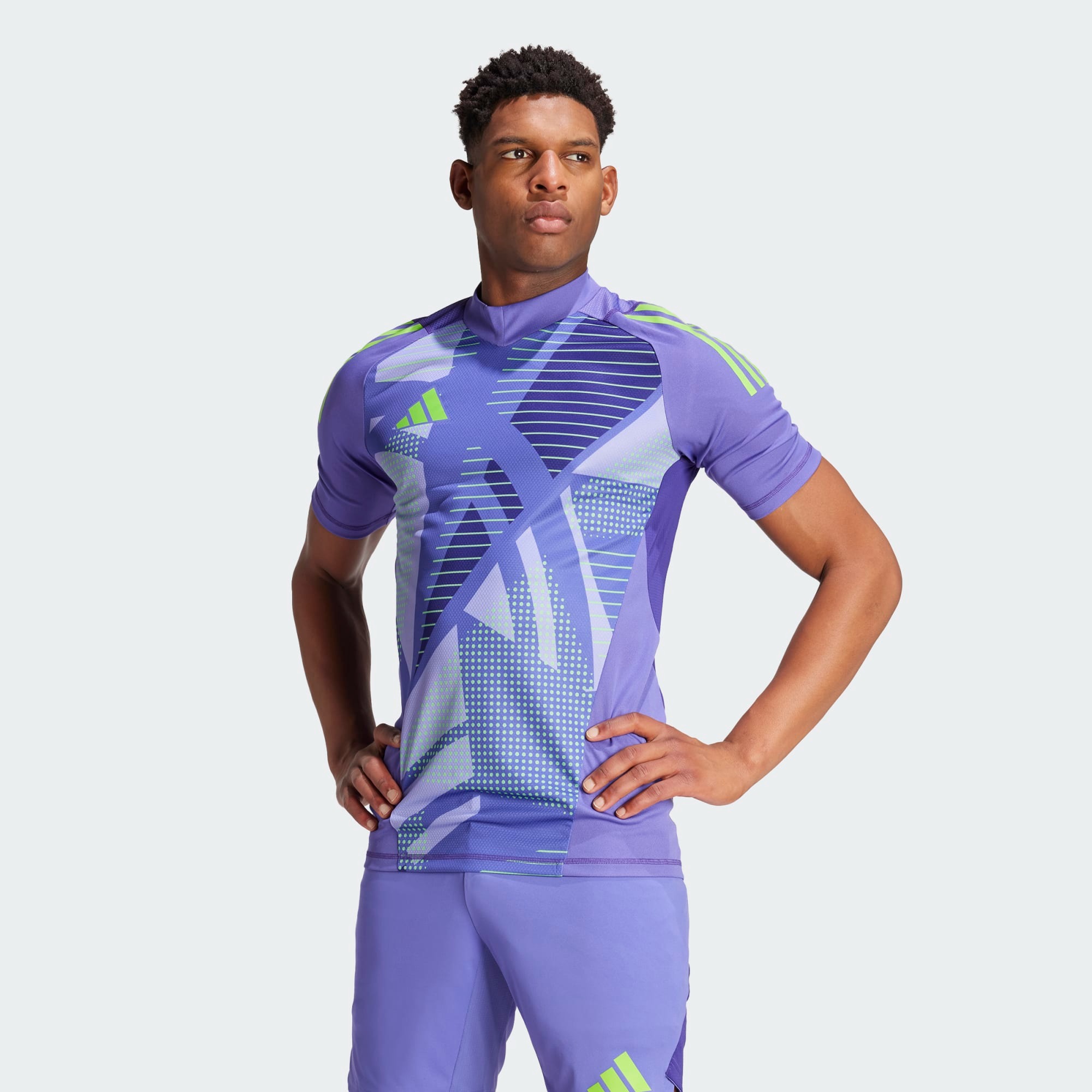 ADIDAS TIRO24 PRO GK JERSEY SHORT SLEEVE PURPLE