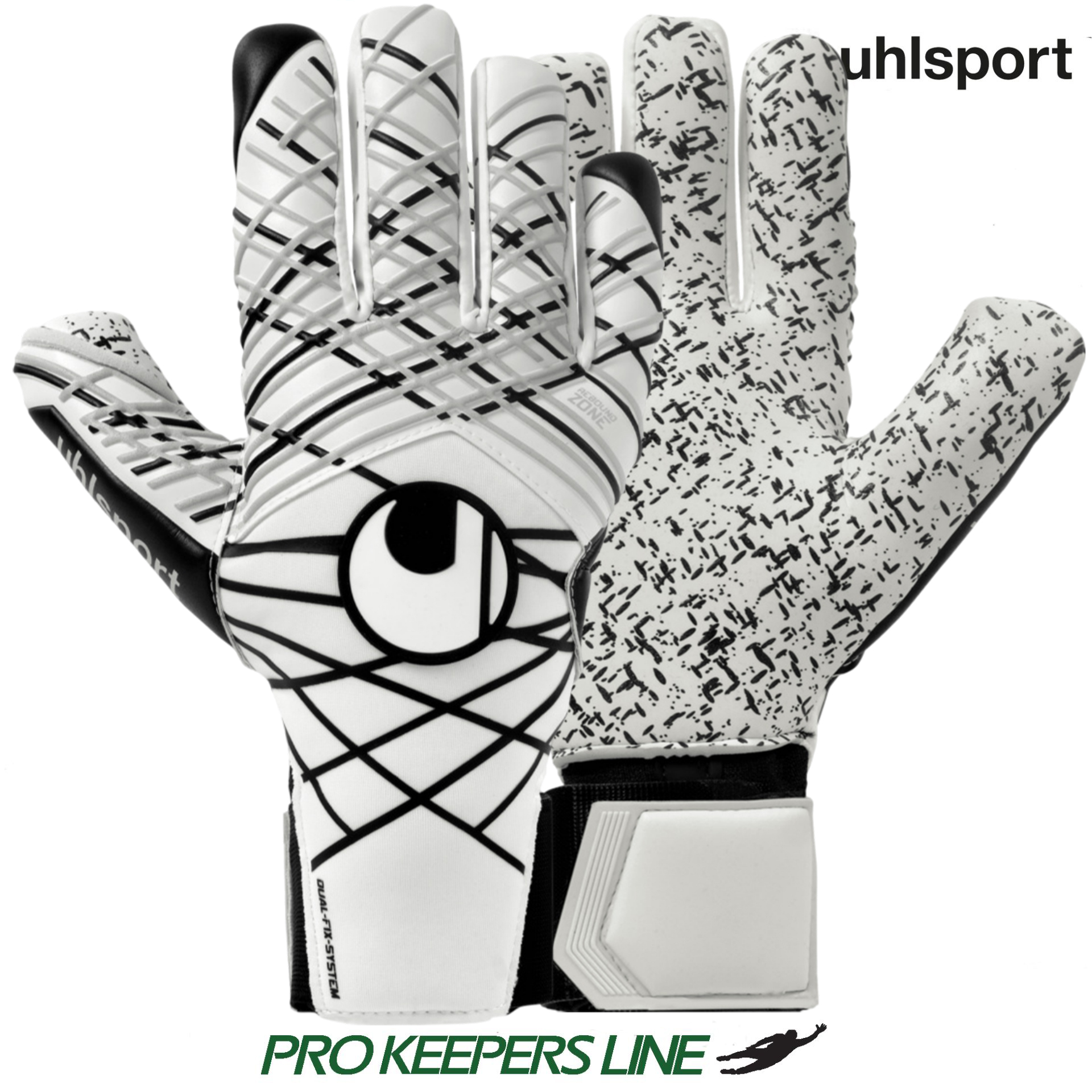 uhlsport Supergrip+ HN white black.jpg UHLSPORT SUPERGRIP+ HN WHITE/BLACK