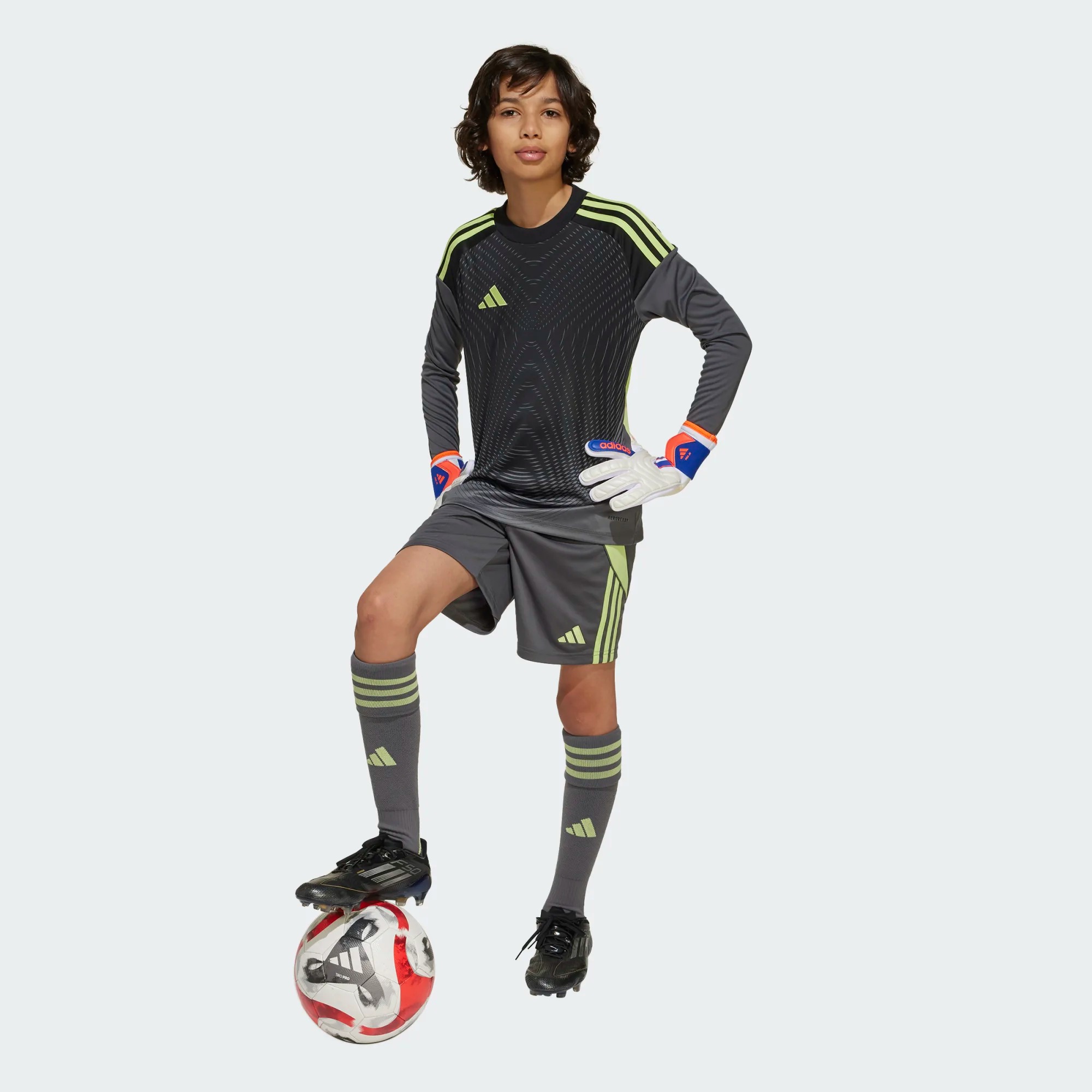 ADIDAS TIRO25 COMPETITION GK JERSEY LS YOUTH GLORY MINT ADIDAS TIRO25 COMPETITION GK JERSEY LS YOUTH GREY FIVE