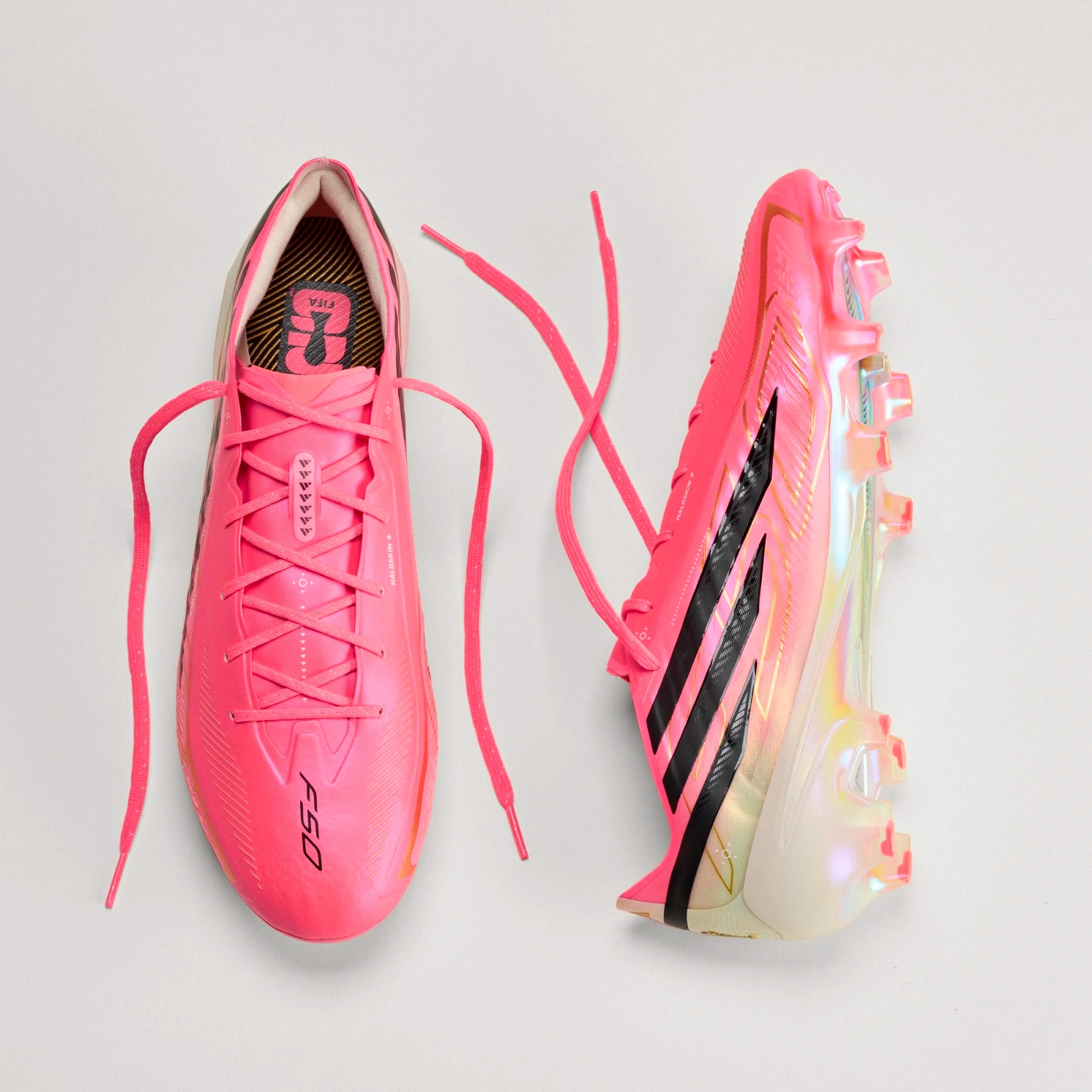 ADIDAS F50 HYPERFAST ELITE FG SOLAR TURQUOISE/BLACK/GOLD METALLIC