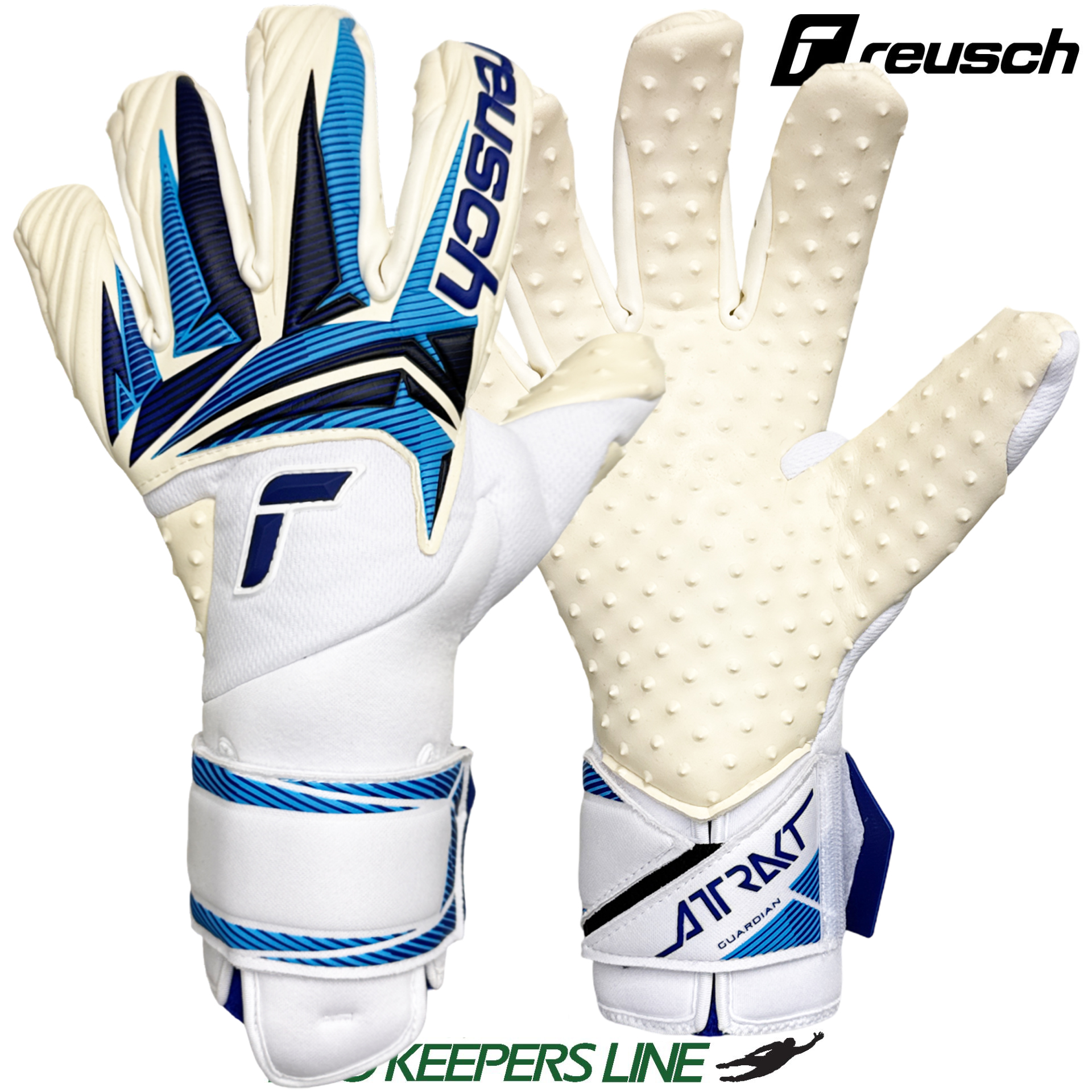 REUSCH ATTRAKT SPEEDBUMP GUARDIAN WHITE/BLUE SMU