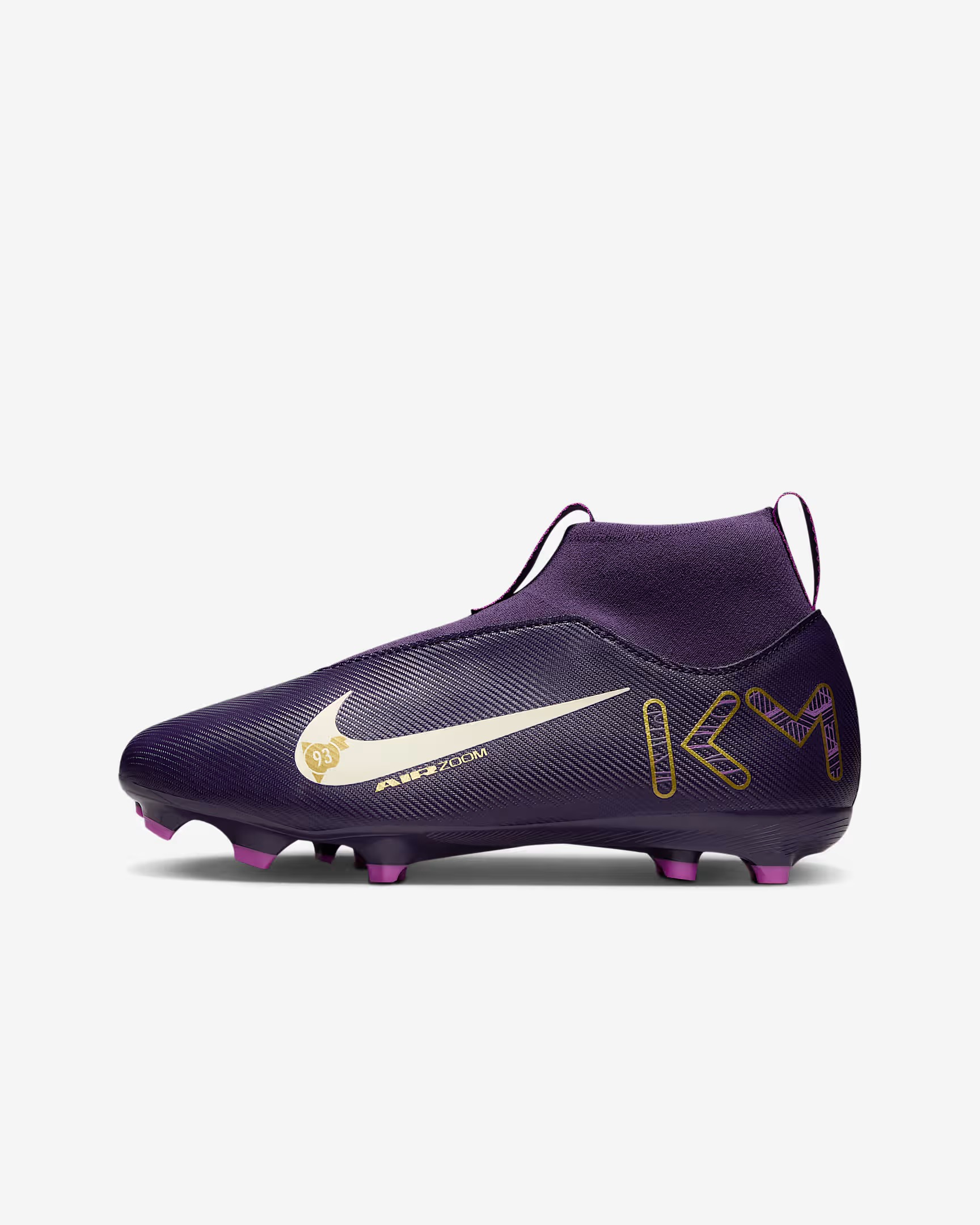 NIKE JR ZOOM SUPERFLY 10 ACADEMY FG/MG KM GRAND PURPLE