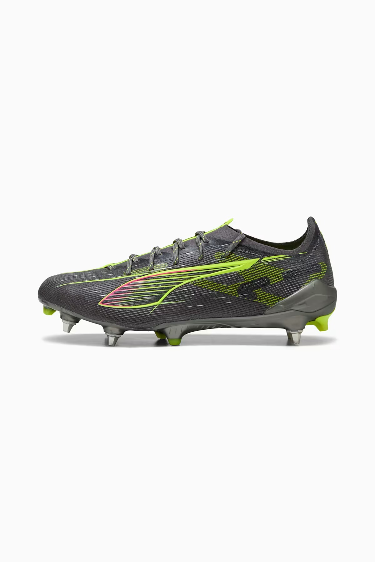 PUMA ULTRA 5 ULTIMATE MXSG MATTE AGED SILVER-YELLOW ALERT-SUN STRUNK UK 7.5 (US 8.5 / EU 41)