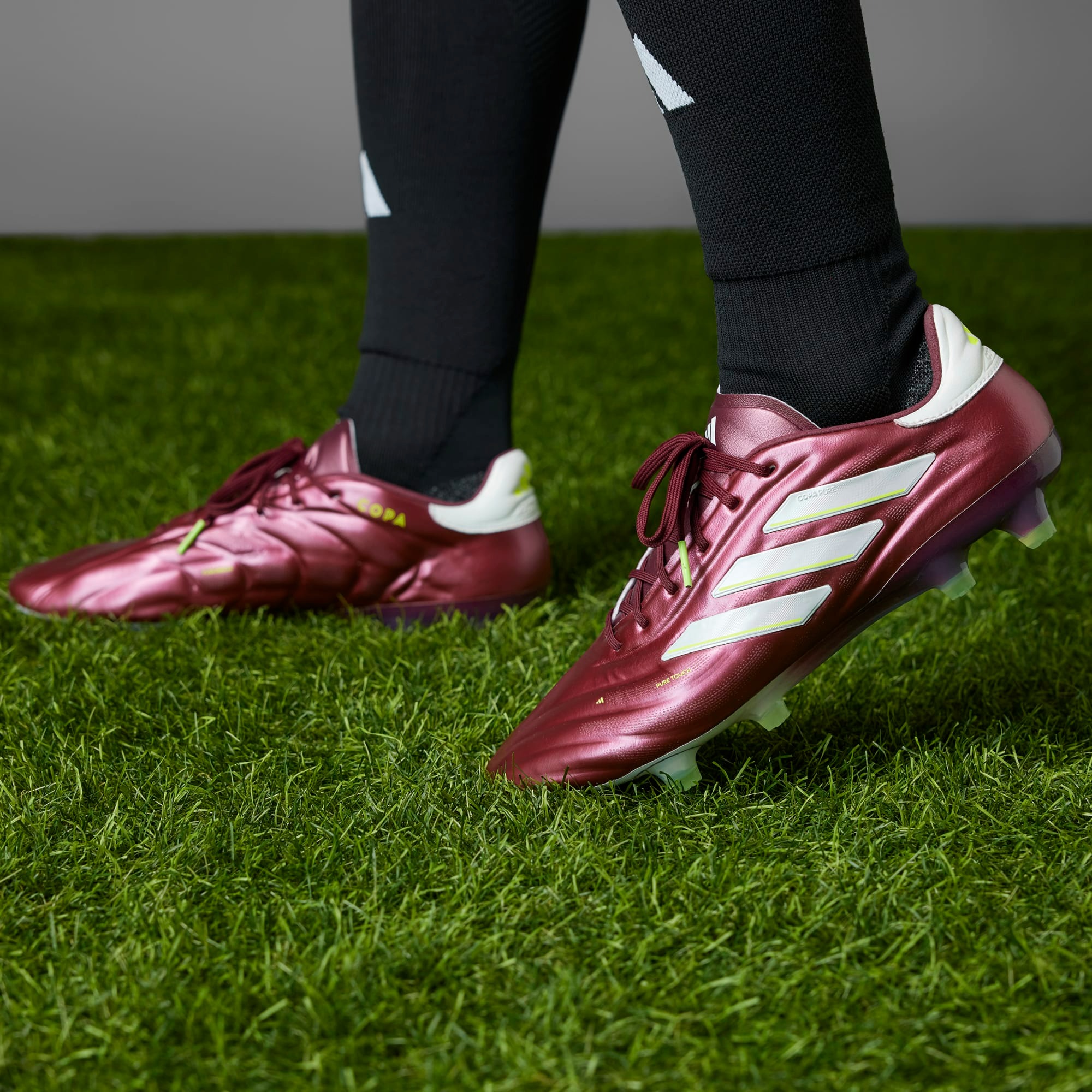 NEW Adidas Pure 2 Elite FG Soccer Cleats IE7486 Size 9 Shadow Red adidas Copa Pure 2 Elite KT FG Energy Citrus - Shadow Red  main image 2