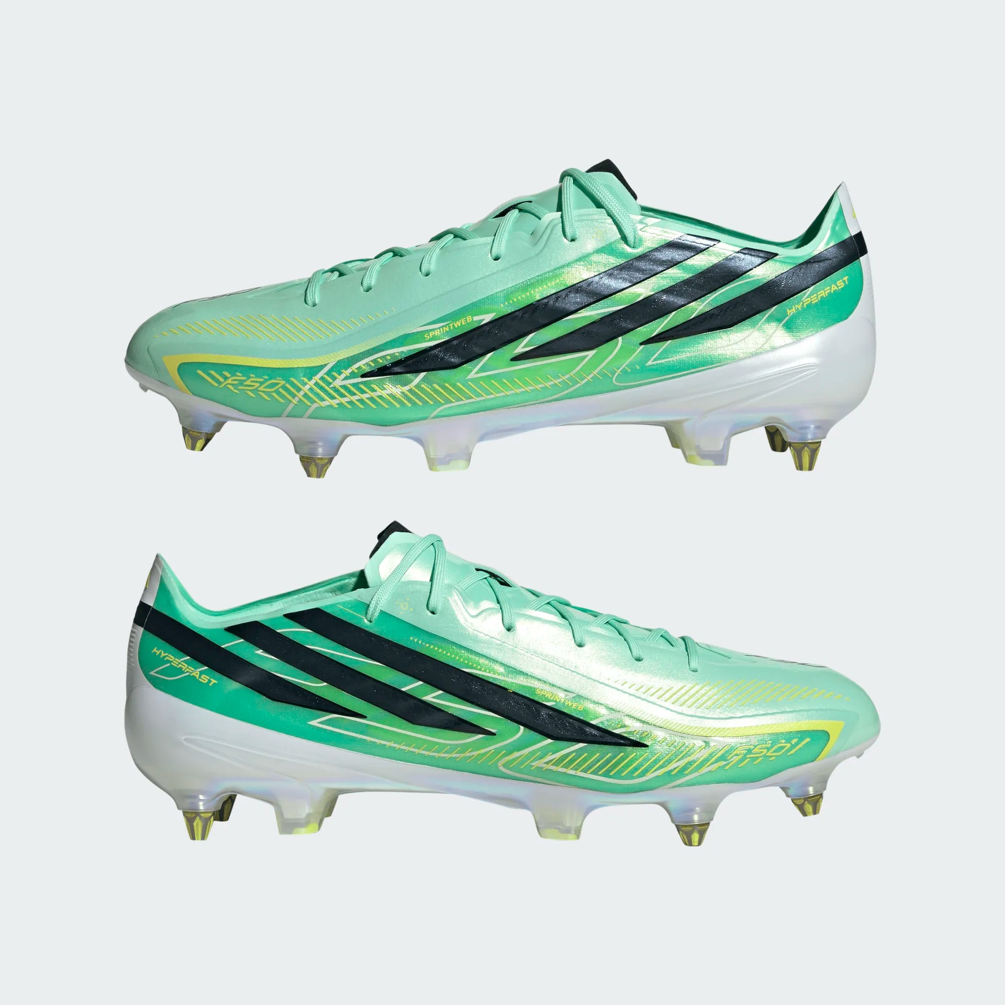 ADIDAS F50 HYPERFAST ELITE SG PULSE MINT/BLACK/WHITE