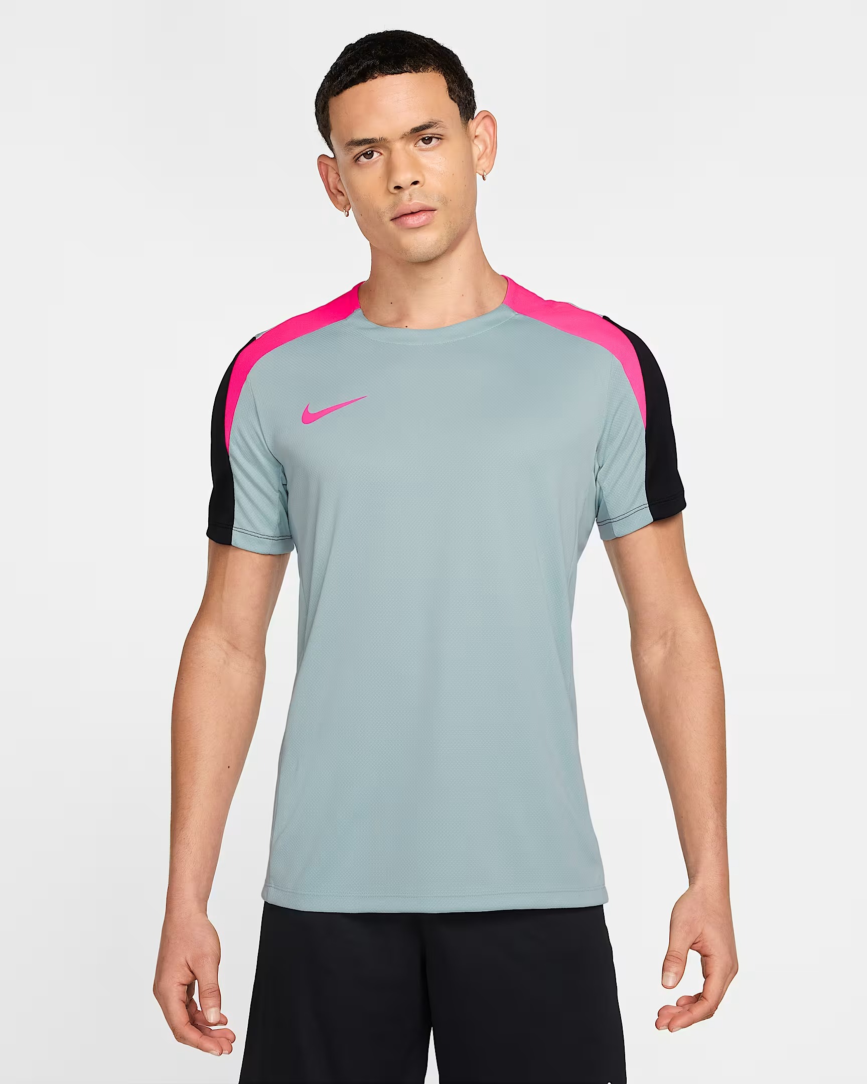 NIKE ACADEMY MEN DRI-FIT FOOTBALLSHIRT OCEAN CUBE/BLACK/HYPER PINK