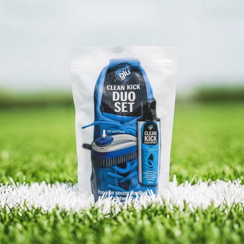 GLOVEGLU CLEAN KICK DUO SET: PUMP BRUSH + CONCENTRATE (120ml)