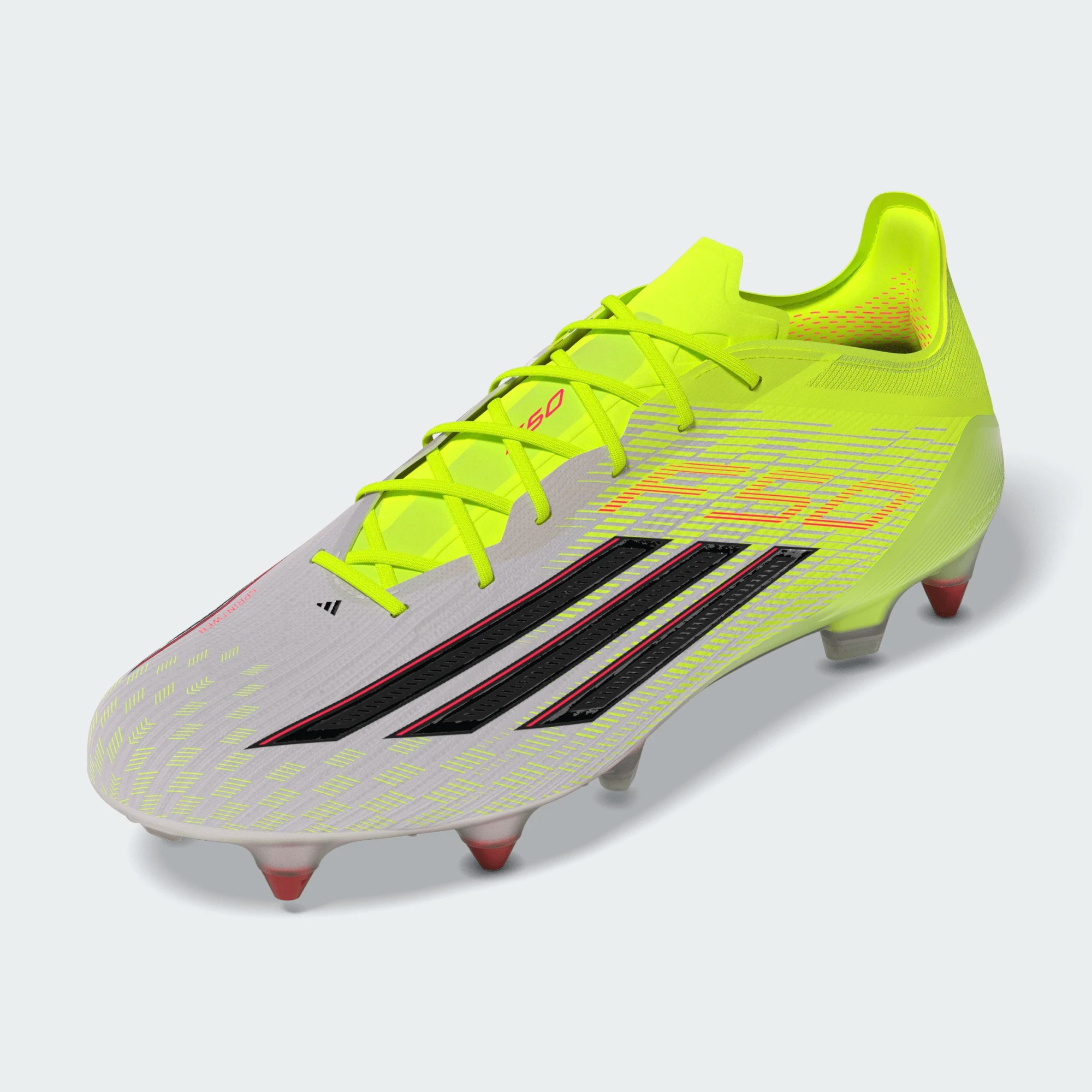 ADIDAS F50 ELITE SG TECH SOY/BLACK/LUCID RED
