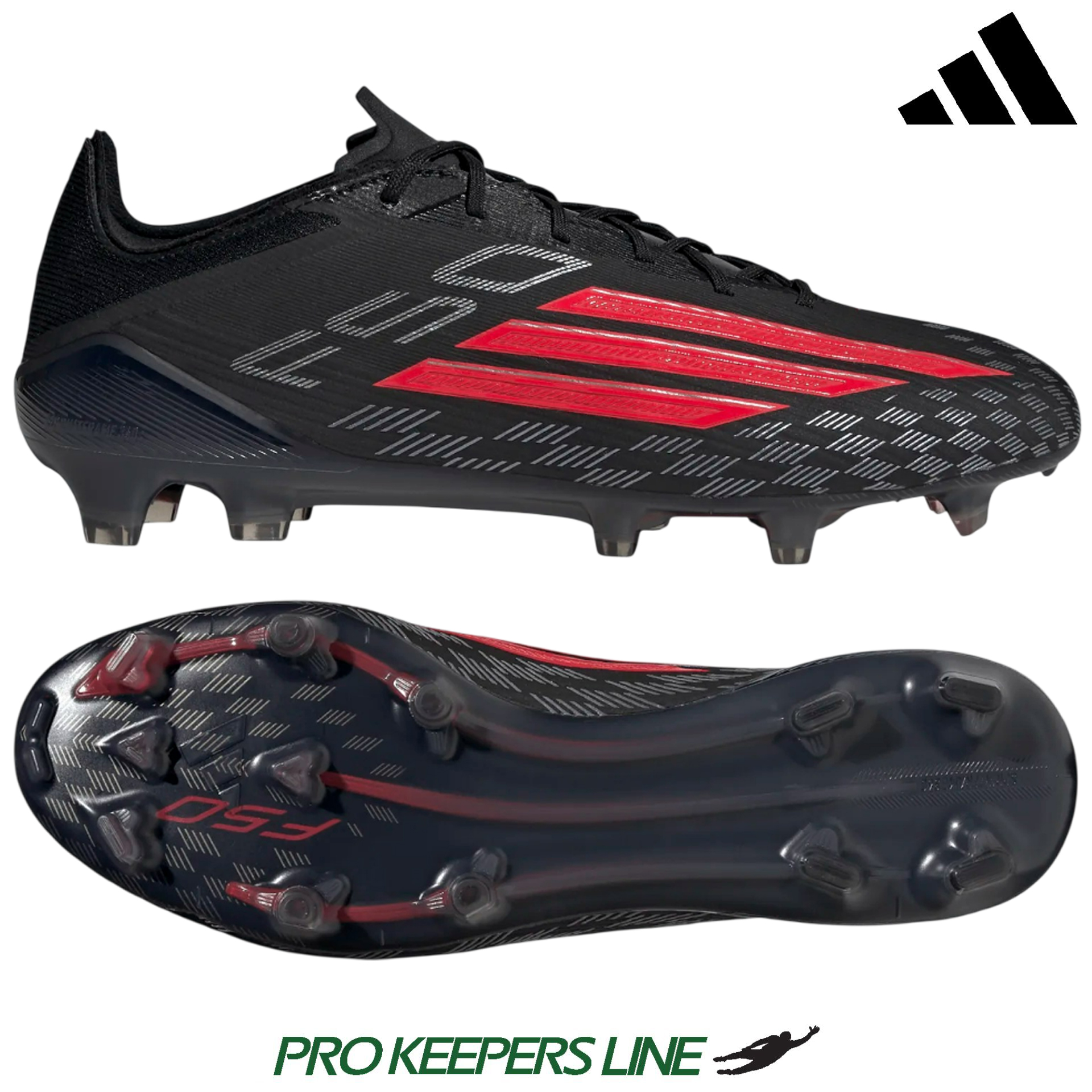 ADIDAS F50 ELITE FG BLACK/LUCID RED/BLACK