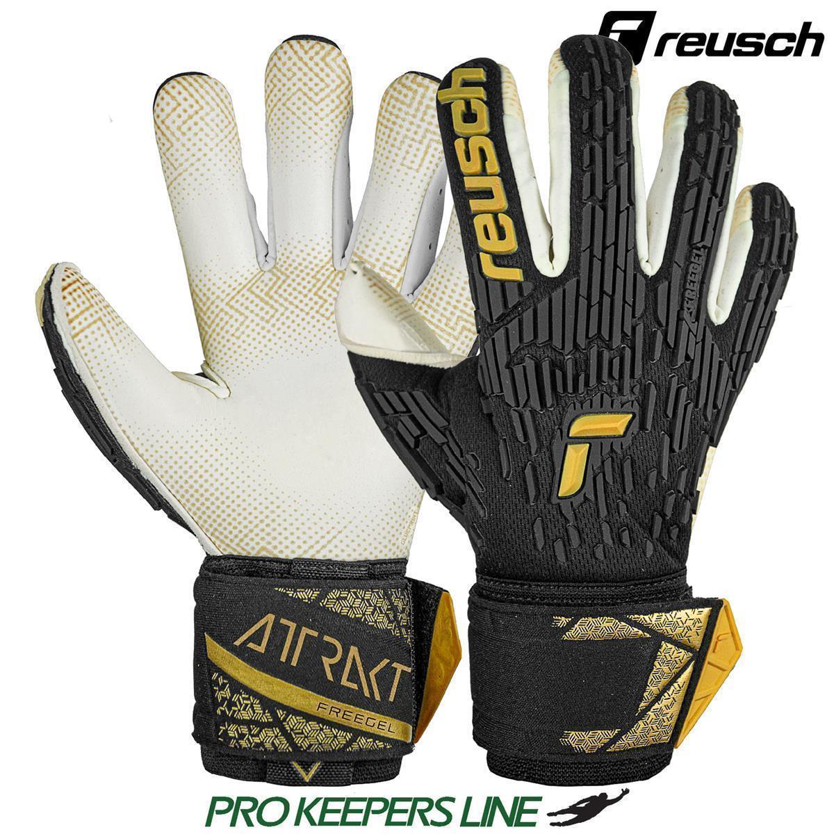 REUSCH ATTRAKT FREEGEL GOLD X GLUEPRINT FINGER SUPPORT BLACK/GOLD