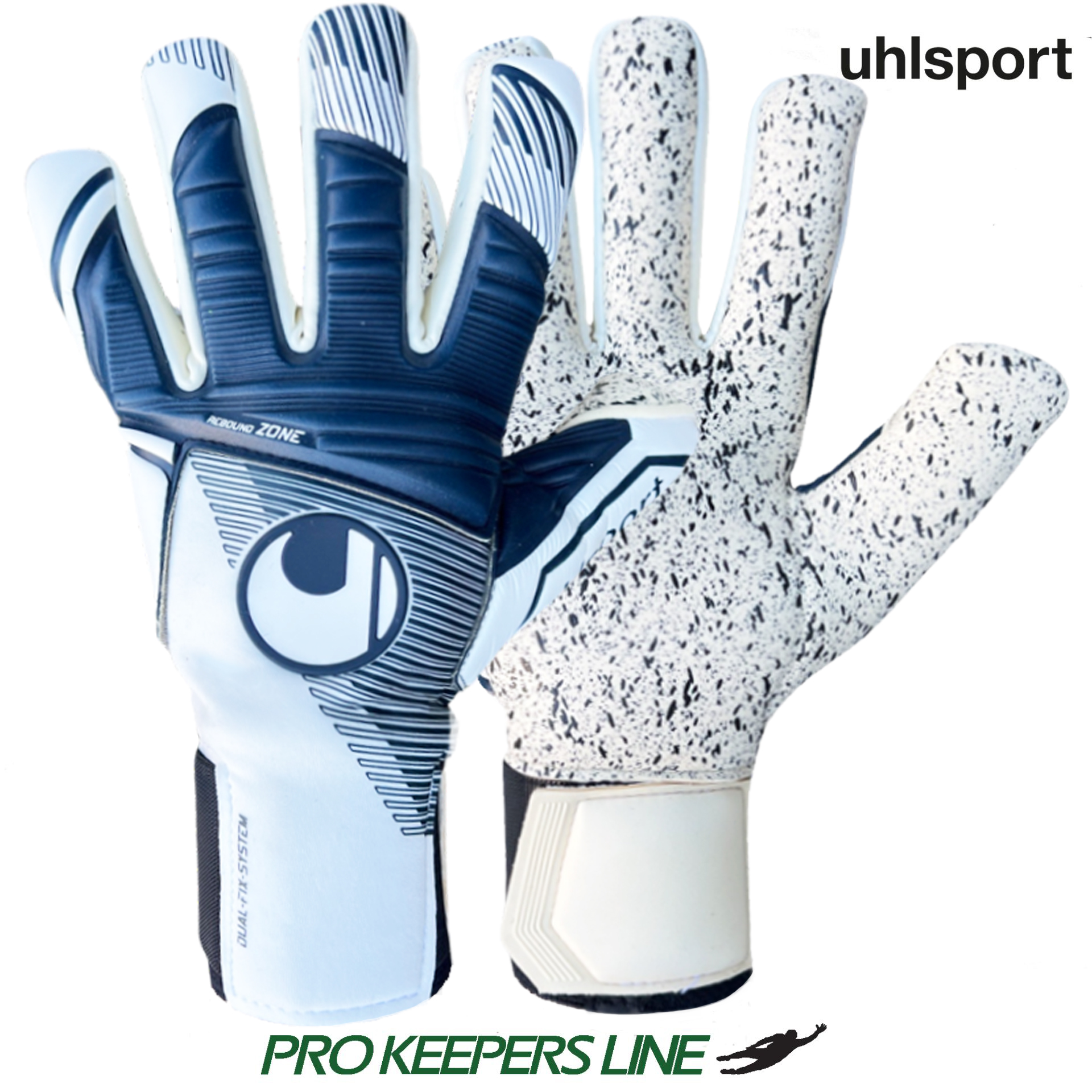 UHLSPORT SUPERGRIP + HN WHITE/NAVY UHLSPORT SUPERGRIP + HN WHITE/NAVY