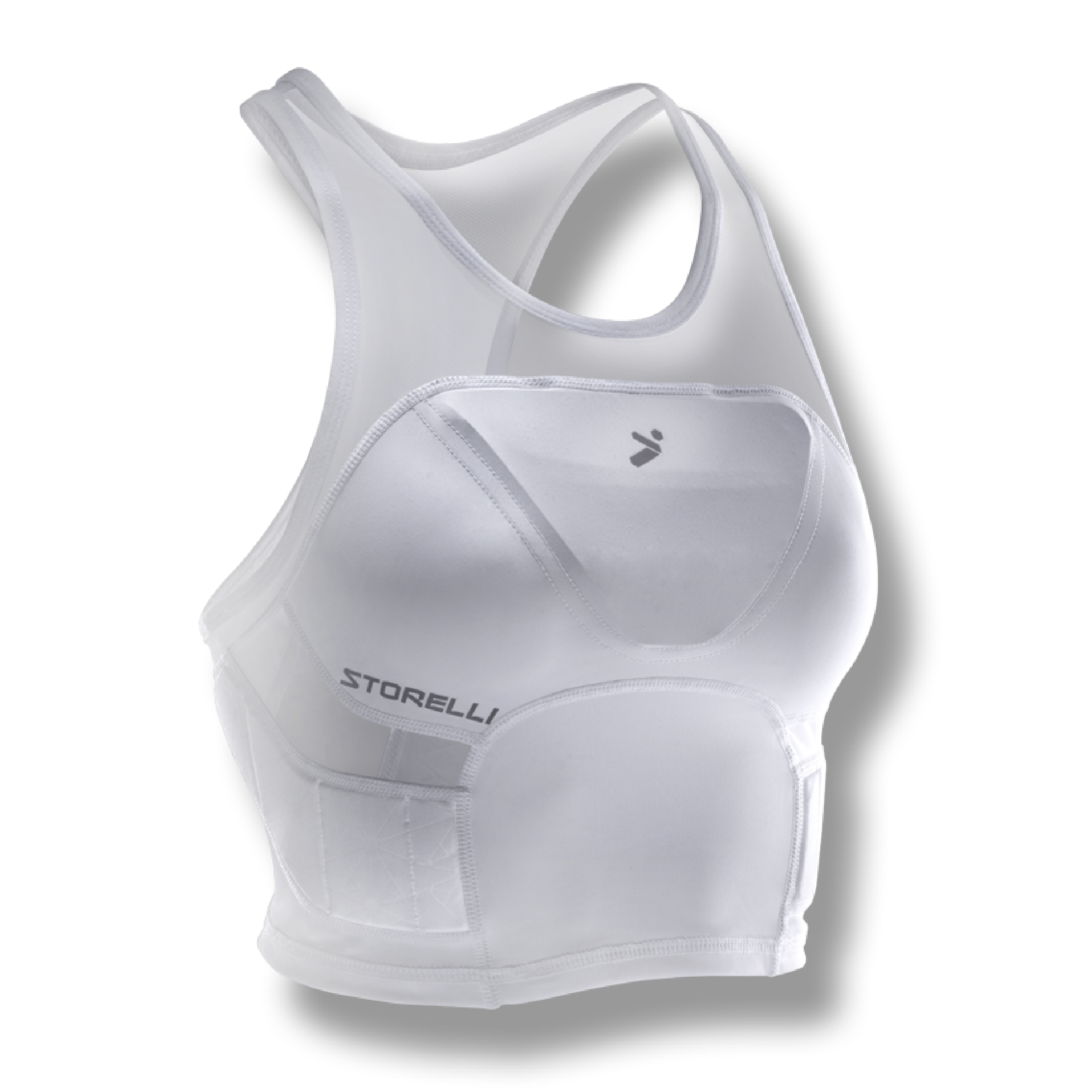 STORELLI WOMEN'S BODYSHIELD CROP TOP WHITE STORELLI WOMEN'S BODYSHIELD CROP TOP WHITE