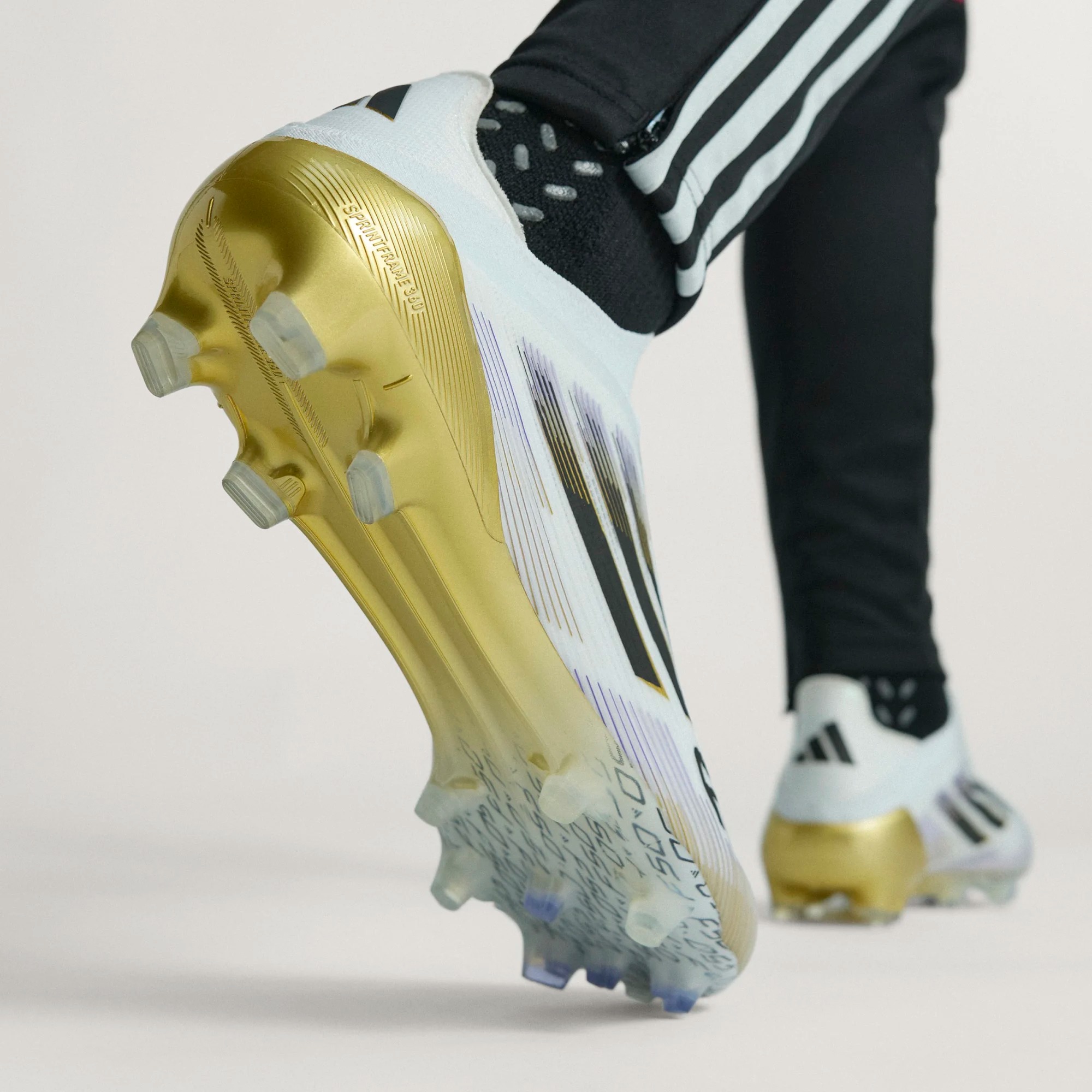 ADIDAS F50 ELITE LL FG WHITE/BLACK/GOLD METALLIC | UK 11 (US 11.5