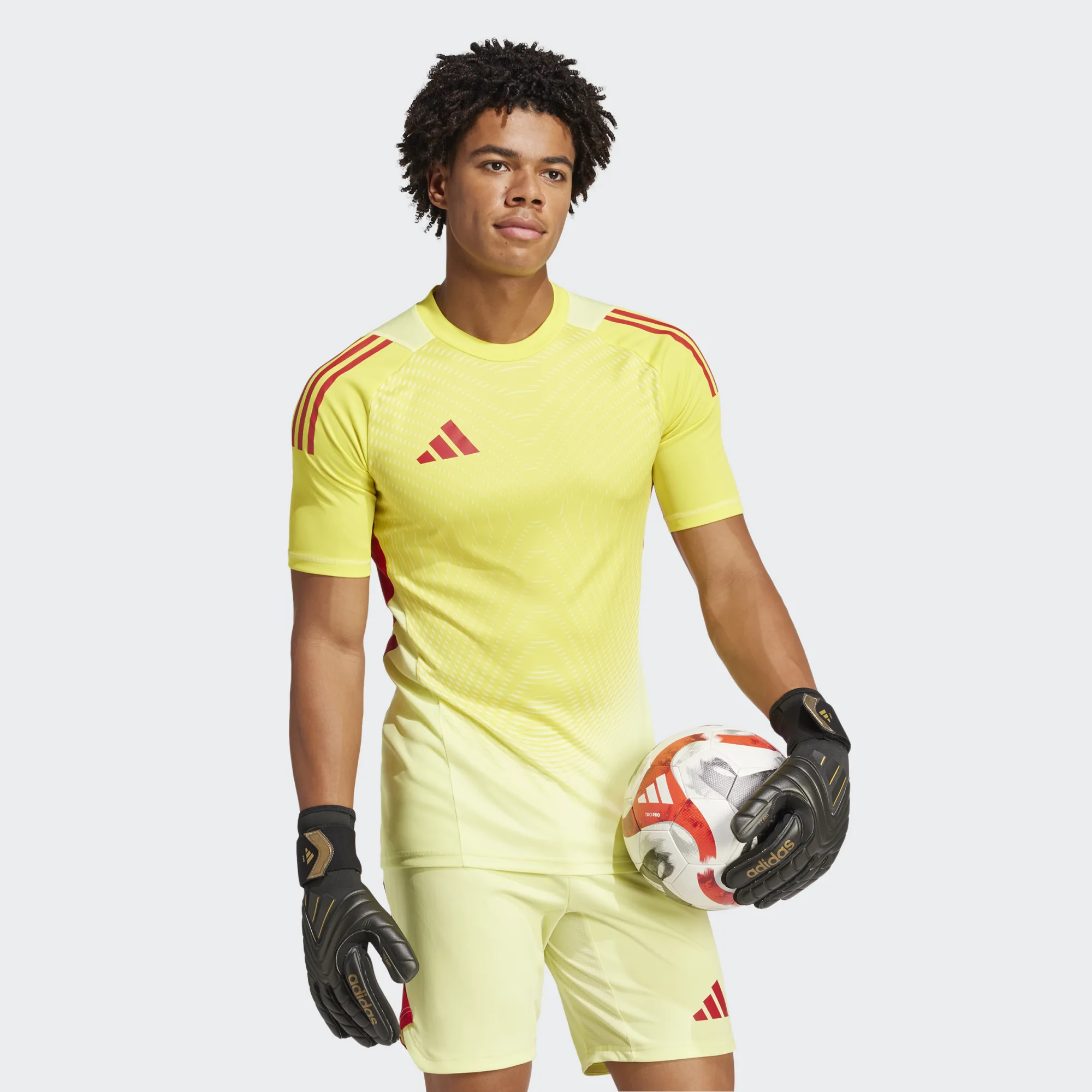 ADIDAS TIRO25 PRO GK JERSEY SHORT SLEEVE PULSE YELLOW