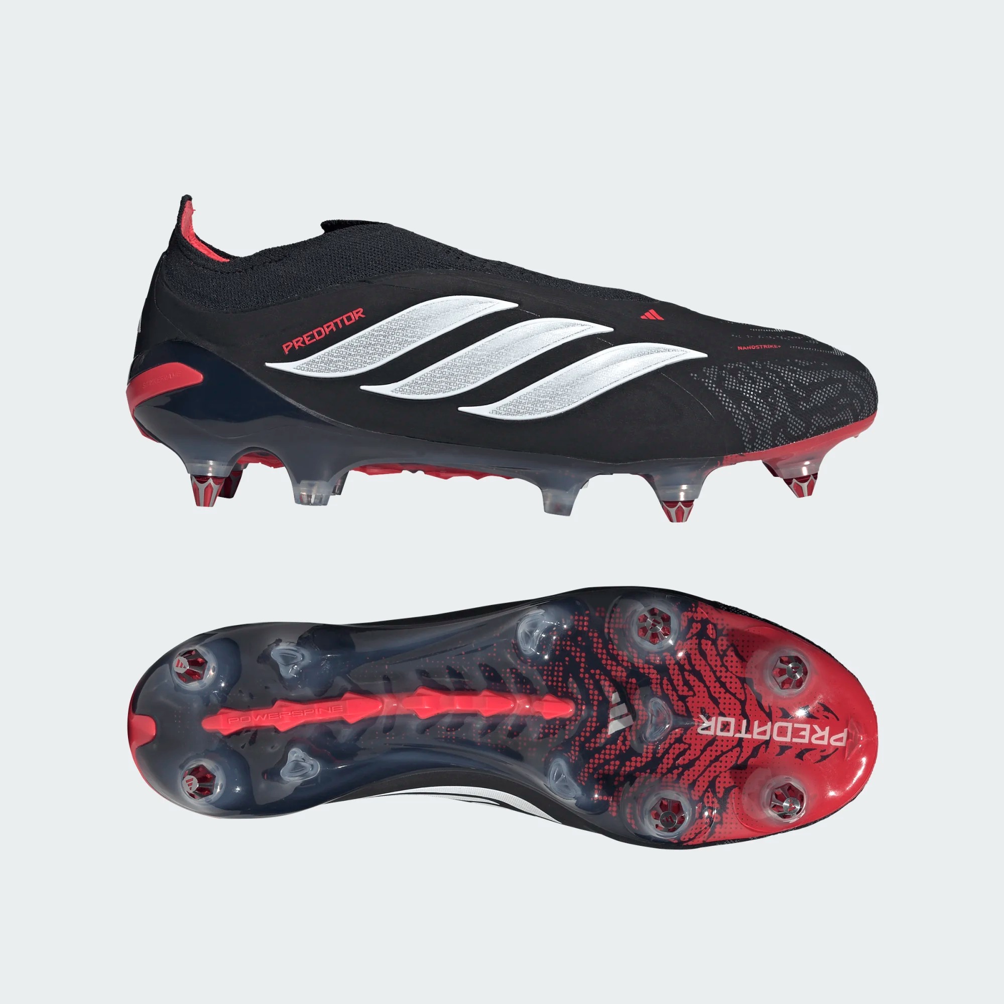 ADIDAS PREDATOR ELITE LL SG BLACK/WHITE/LUCID RED