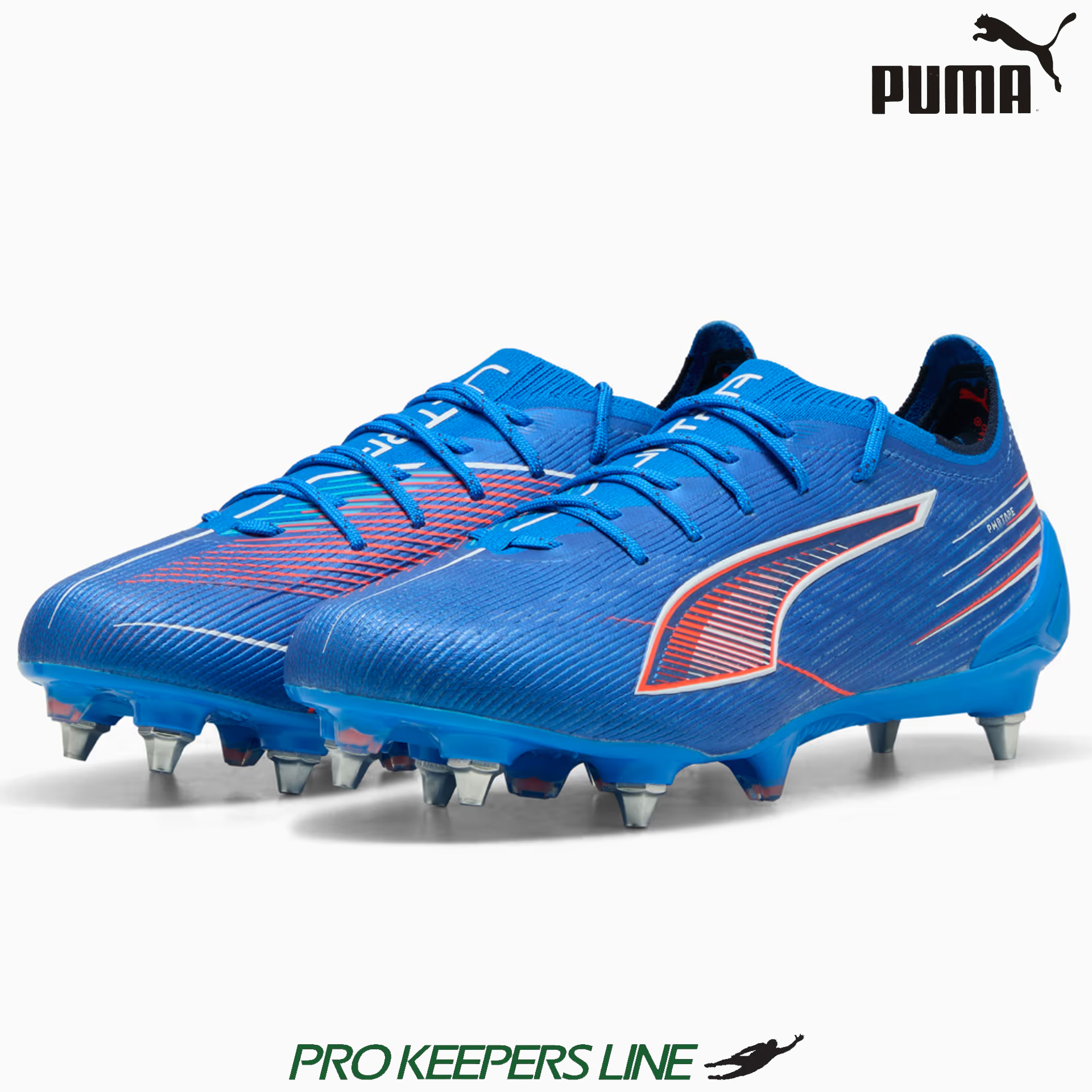 PUMA ULTRA 6 ULTIMATE MXSG ULTRA BLUE-PUMA WHITE-GLOWING RED