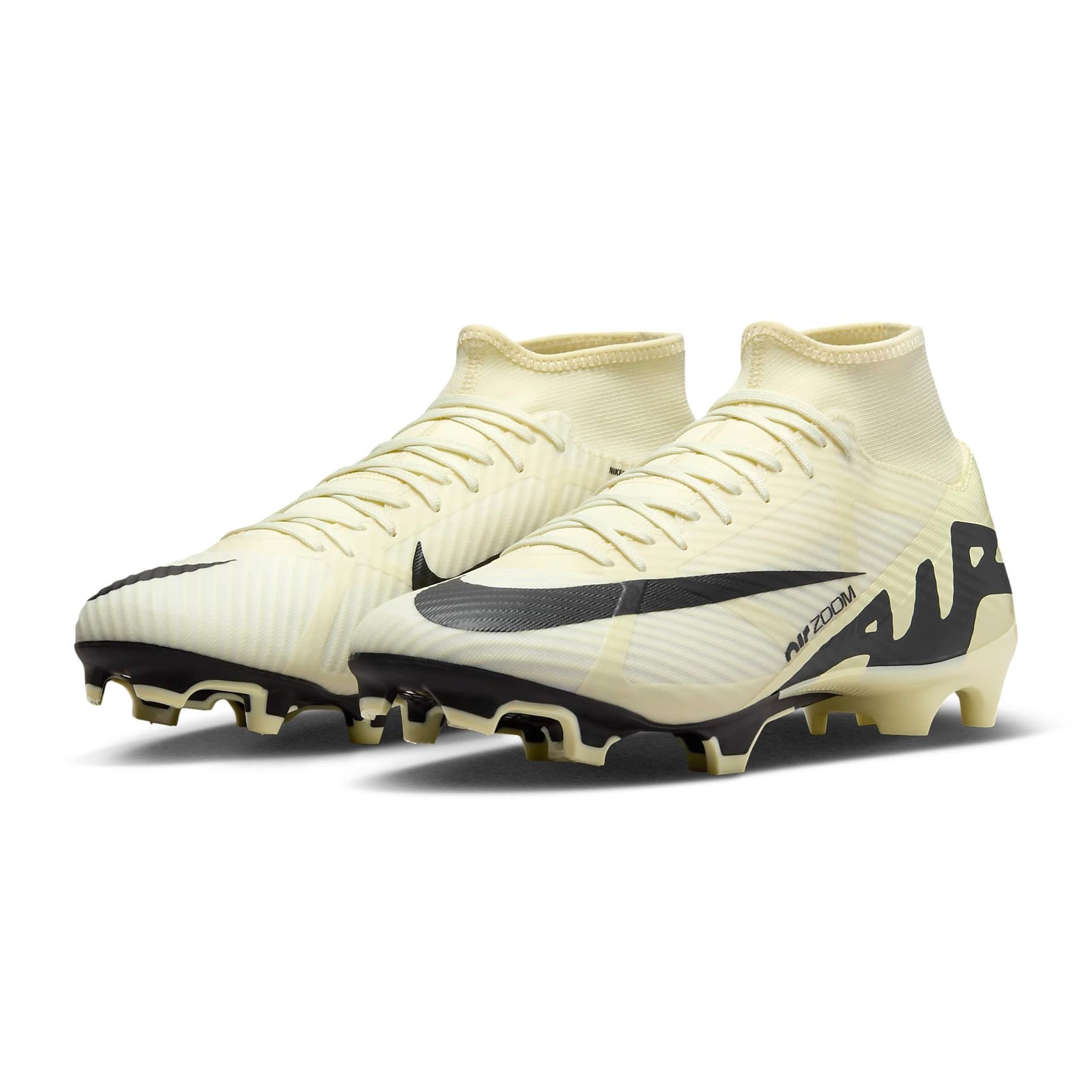 NIKE ZOOM MERCURIAL SUPERFLY 9 ACADEMY LEMONADE/BLACK | US 11 (UK