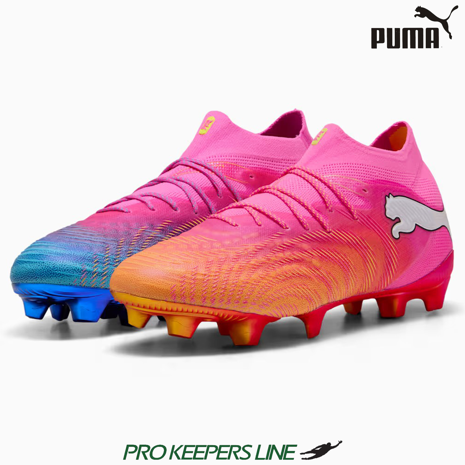 PUMA FUTURE 9 ULTIMATE FG POISON PINK-SUN STREAM-BRIGHT AQUA-PUMA WHITE