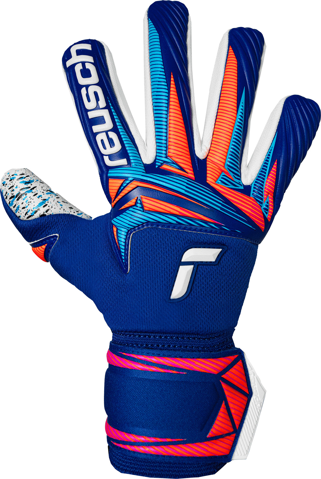 REUSCH ATTRAKT FUSION NC SHARP BLUE / WHITE / SHOCKING ORANGE