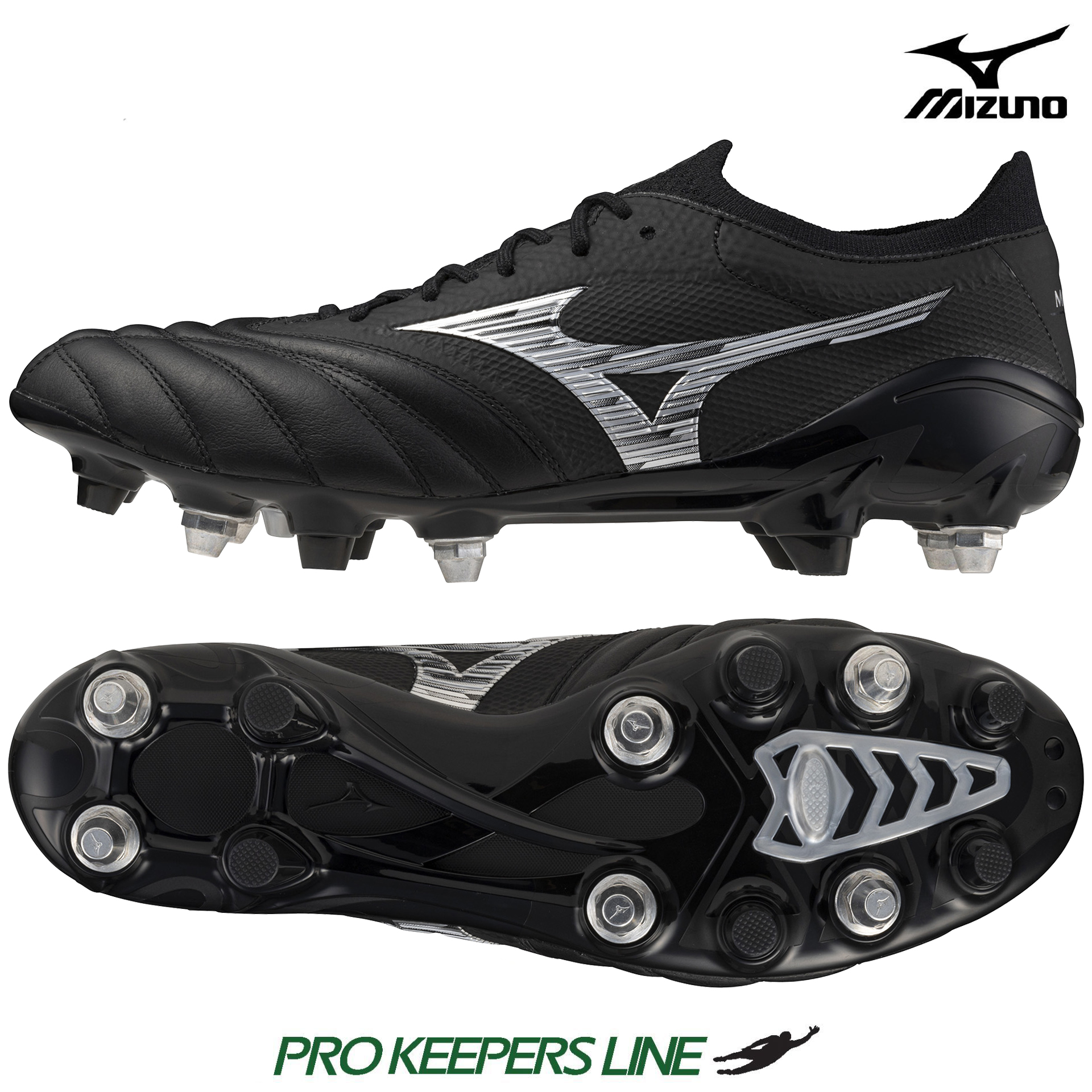 MIZUNO MORELIA NEO IV BETA JAPAN MIX BLACK/GALAXY SILVER