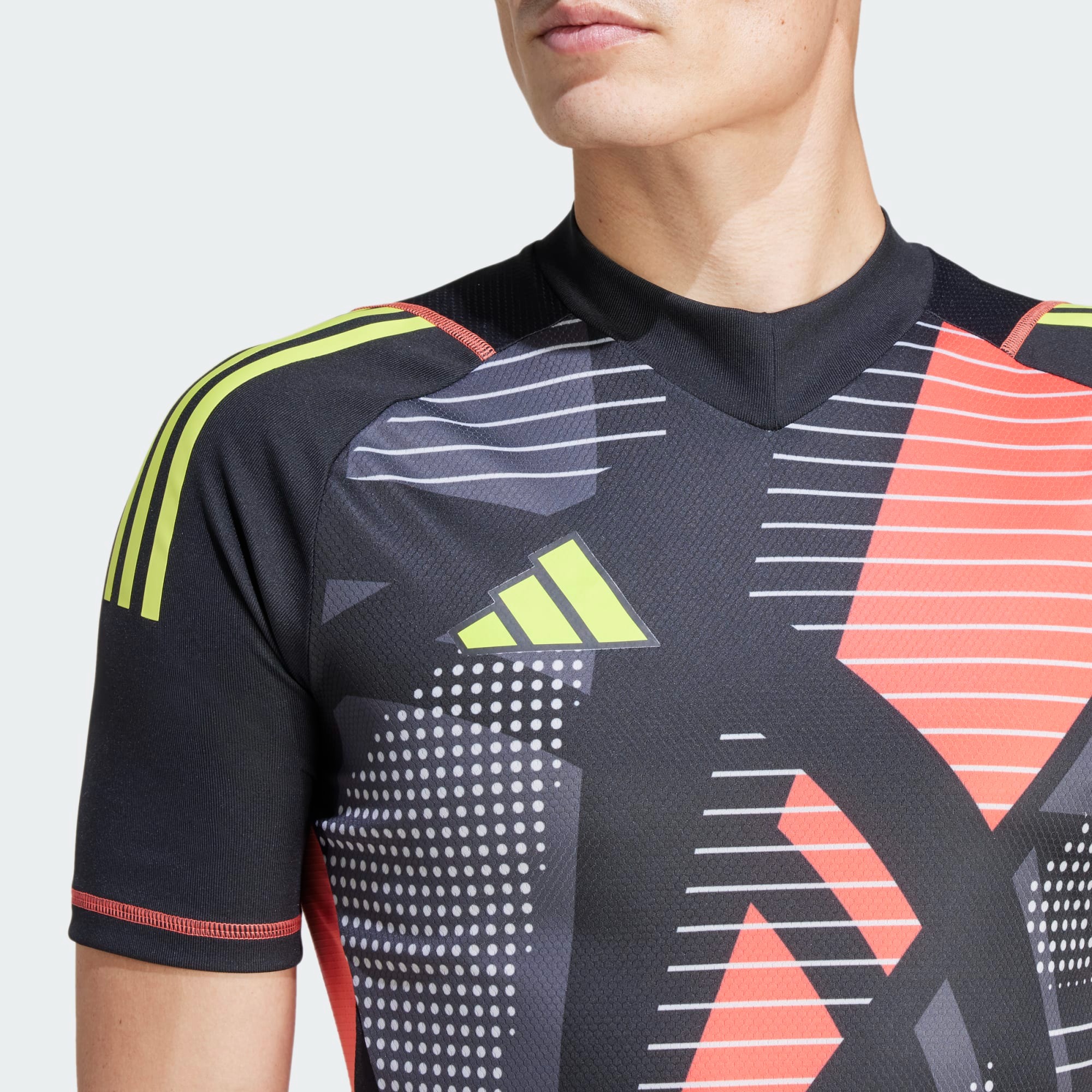 ADIDAS TIRO24 PRO GK JERSEY SHORT SLEEVE BLACK ADIDAS TIRO24 PRO GK JERSEY SHORT SLEEVE BLACK