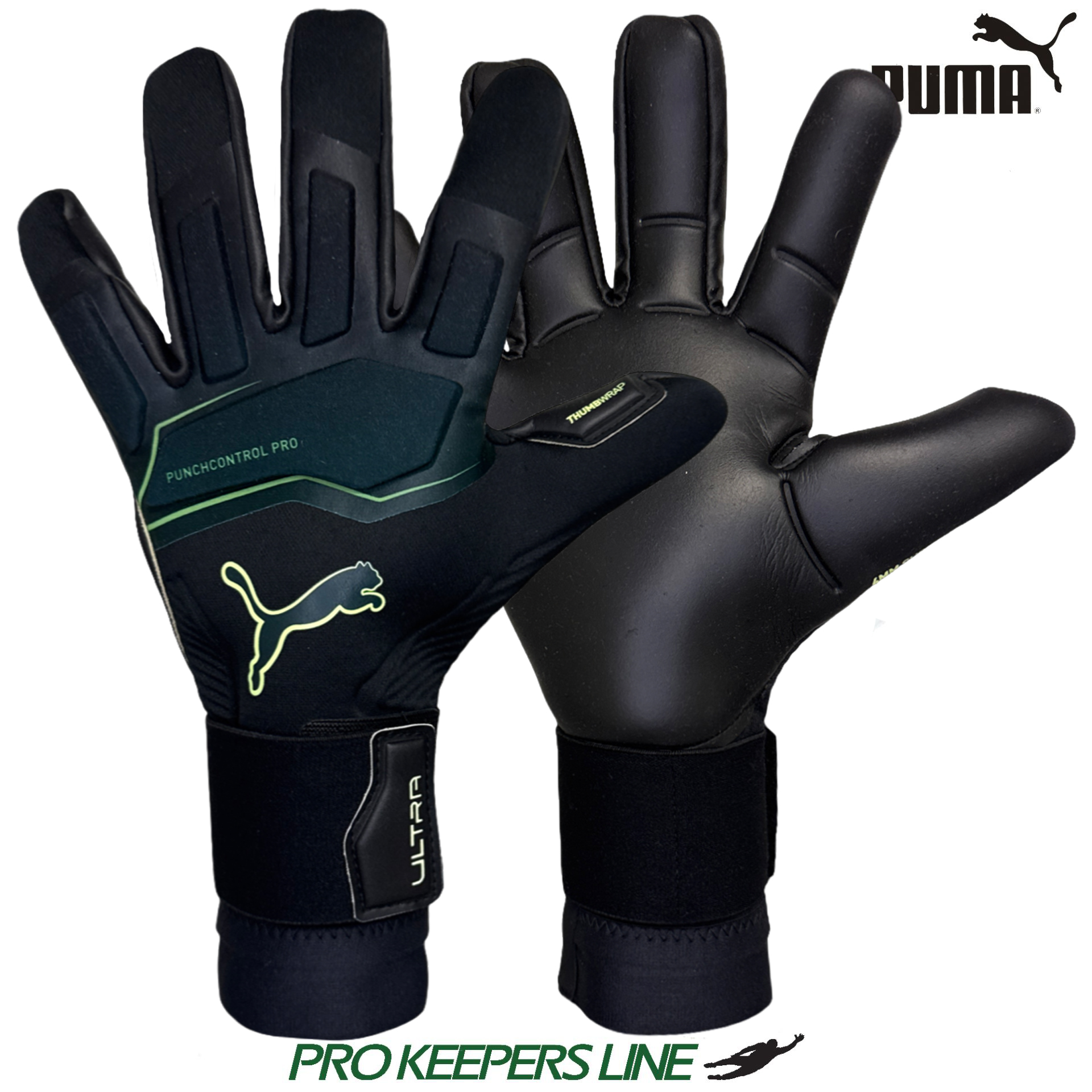 PUMA ULTRA ULTIMATE HYBRID PUMA BLACK-GREEN TERRAIN-FIZZY LIGHT