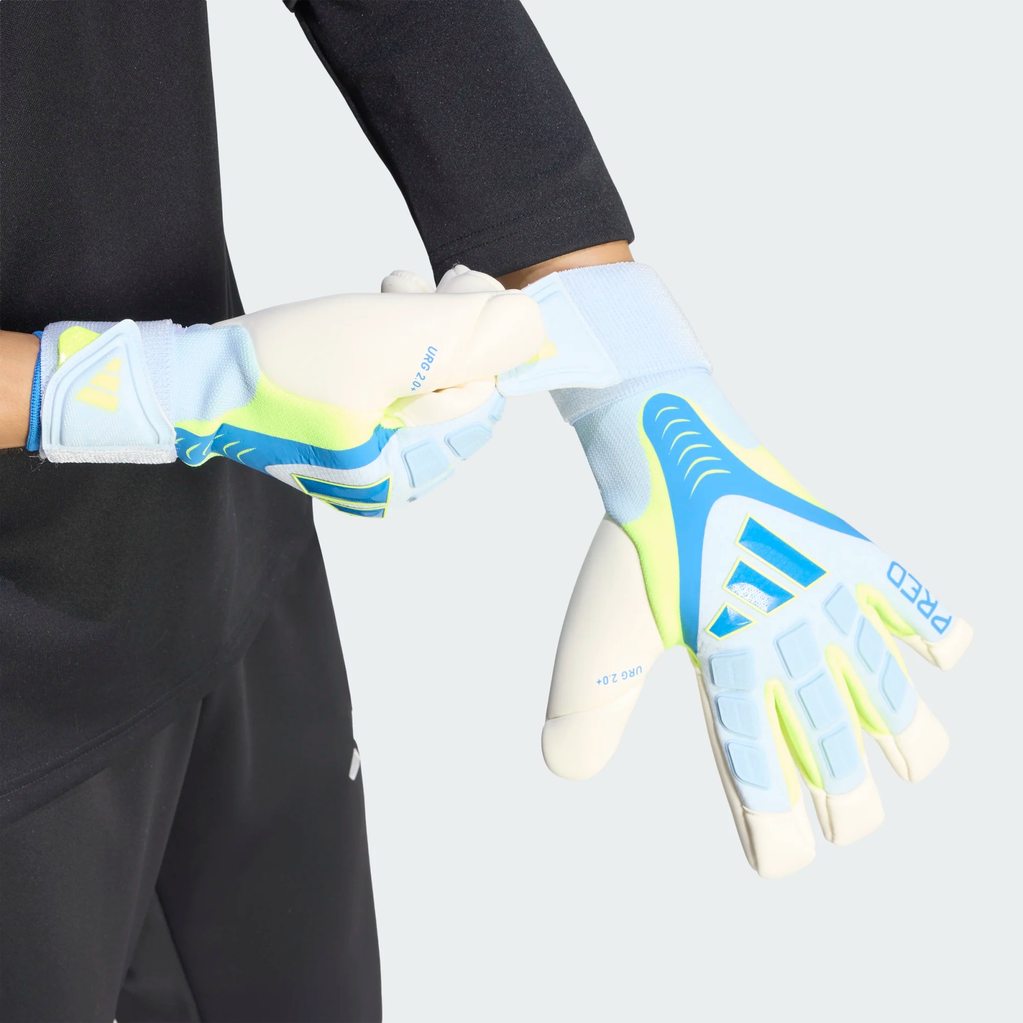 ADIDAS PREDATOR GL PRO HYBRID STRAP CLEAR SKY/RAY BLUE/SOLAR YELLOW