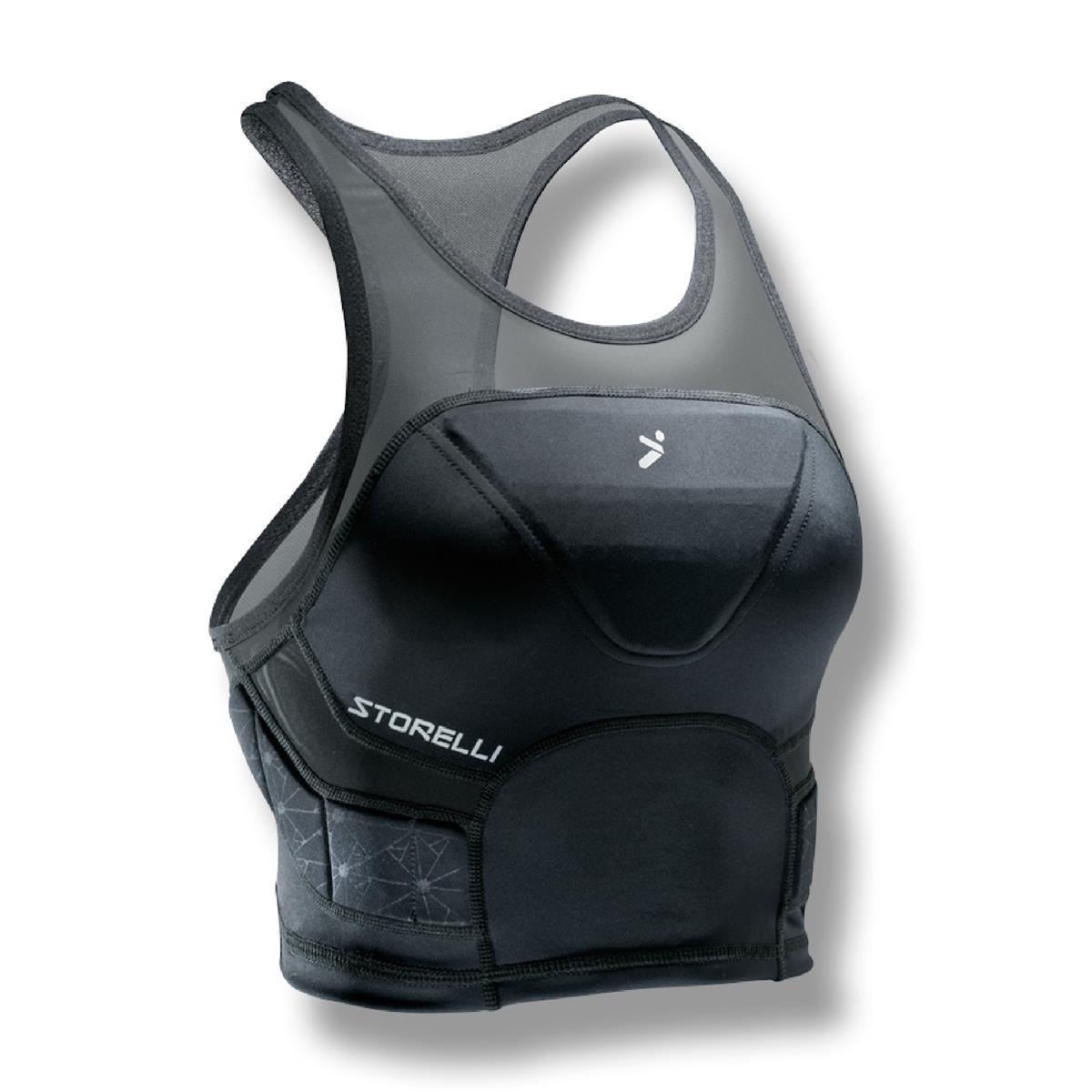 STORELLI WOMEN'S BODYSHIELD CROP TOP BLACK STORELLI WOMEN'S BODYSHIELD CROP TOP BLACK