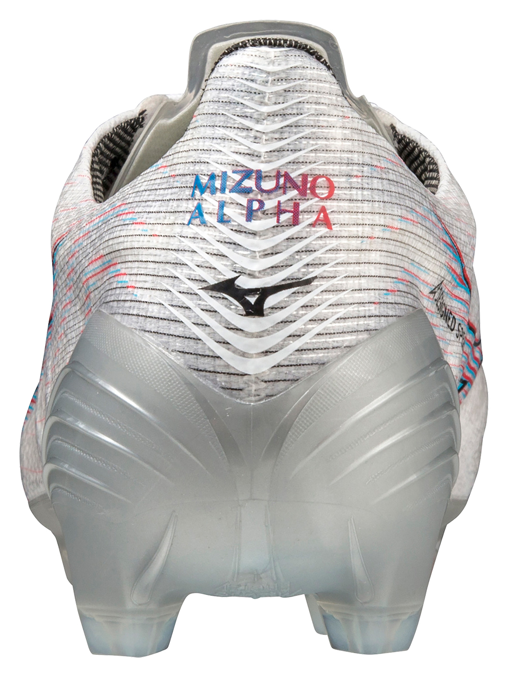 MIZUNO ALPHA ELITE MD WHITE/IGNITION RED/BLUE
