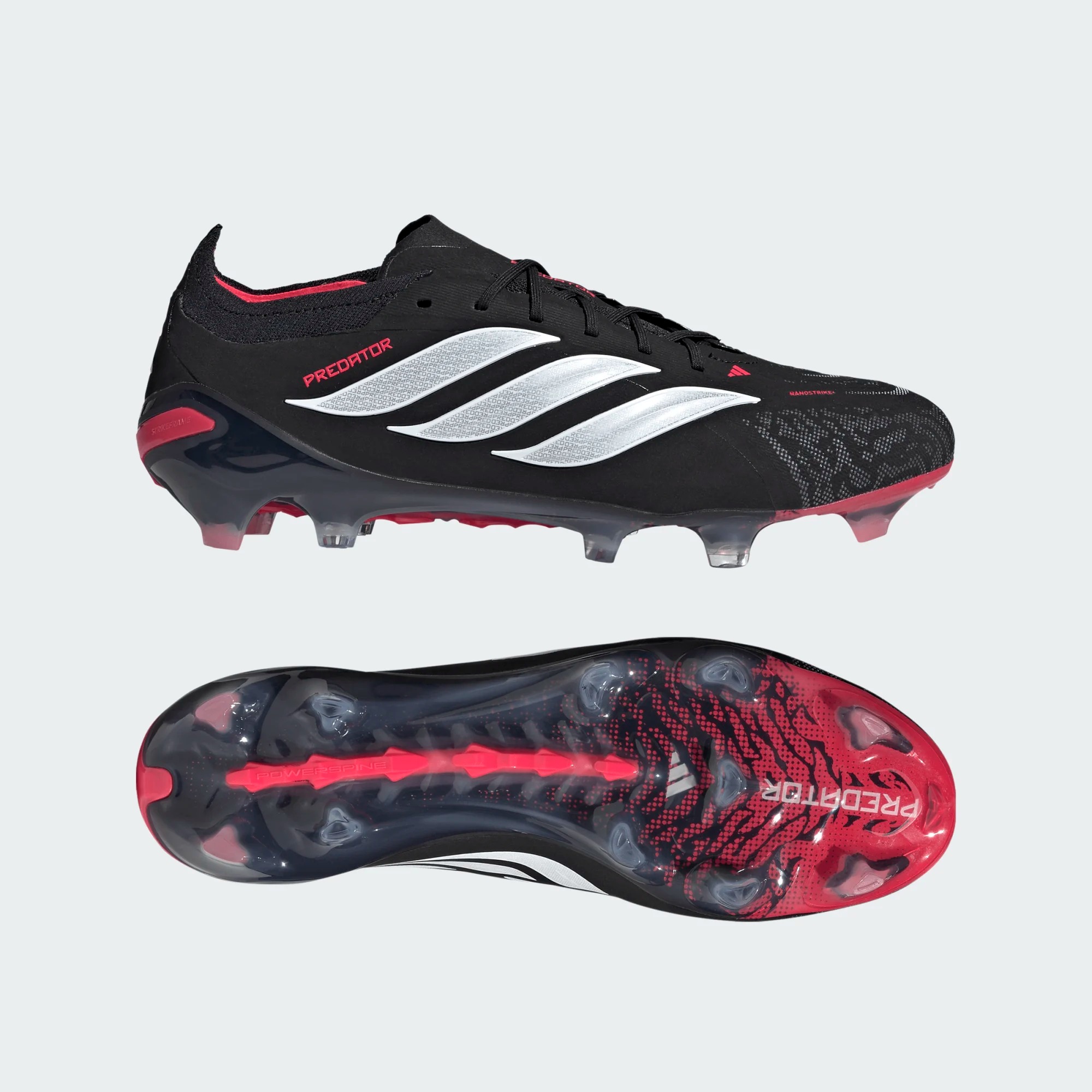 ADIDAS PREDATOR ELITE FG BLACK/WHITE/LUCID RED