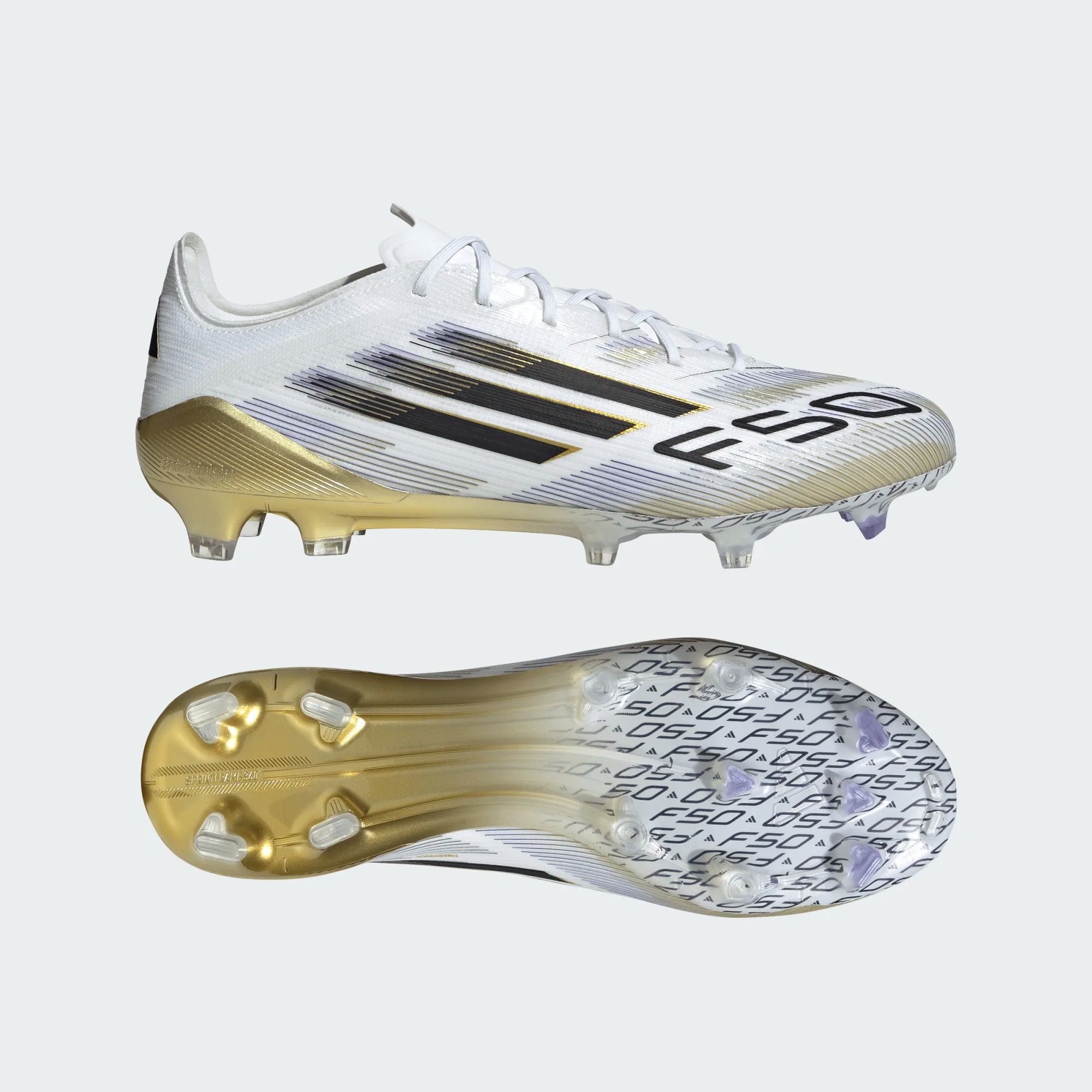 ADIDAS F50 ELITE FG WHITE/BLACK/GOLD METALLIC ADIDAS F50 ELITE FG WHITE/BLACK/GOLD METALLIC