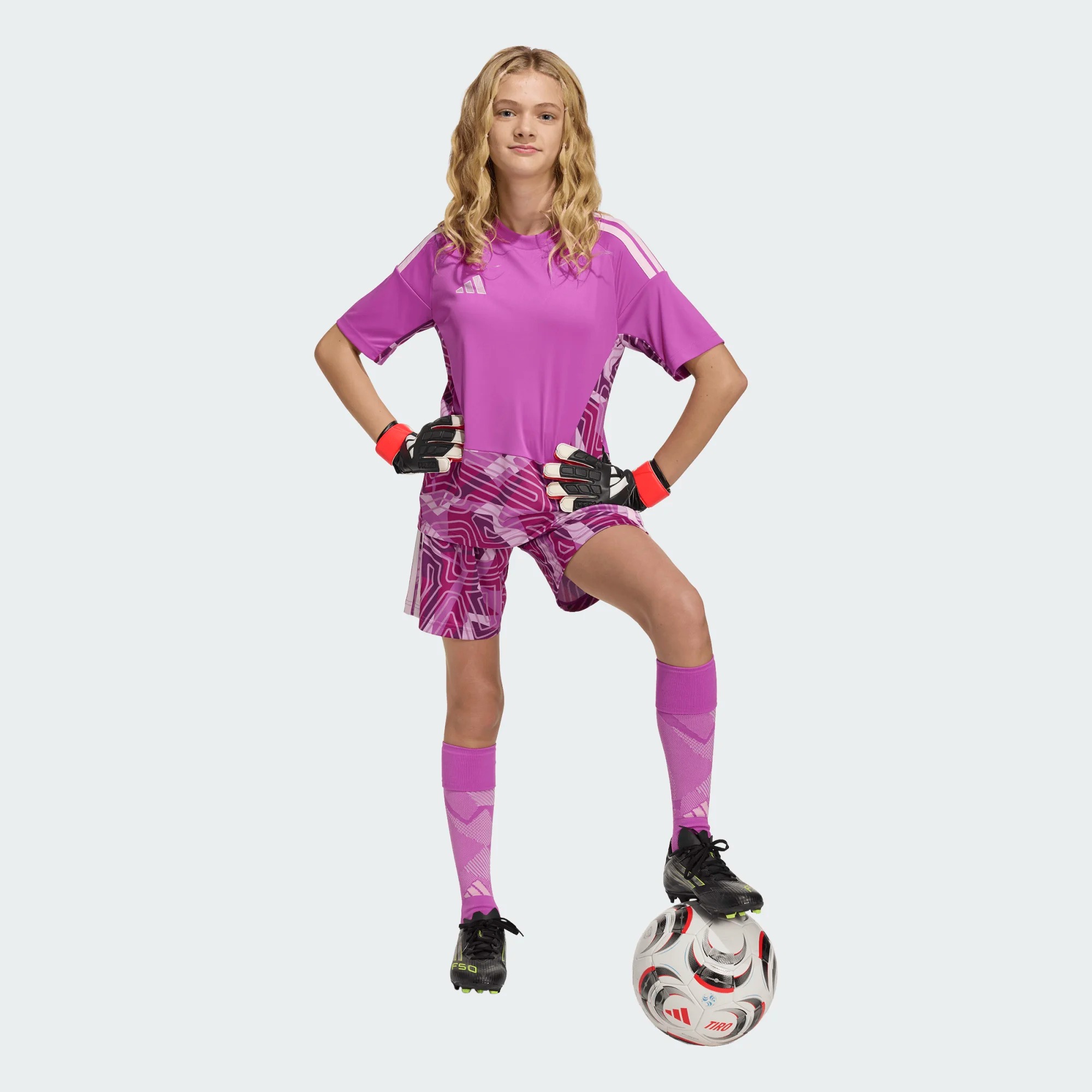 ADIDAS TIRO26 COMPETITION GK JERSEY SHORT SLEEVE FLASH PINK JUNIOR