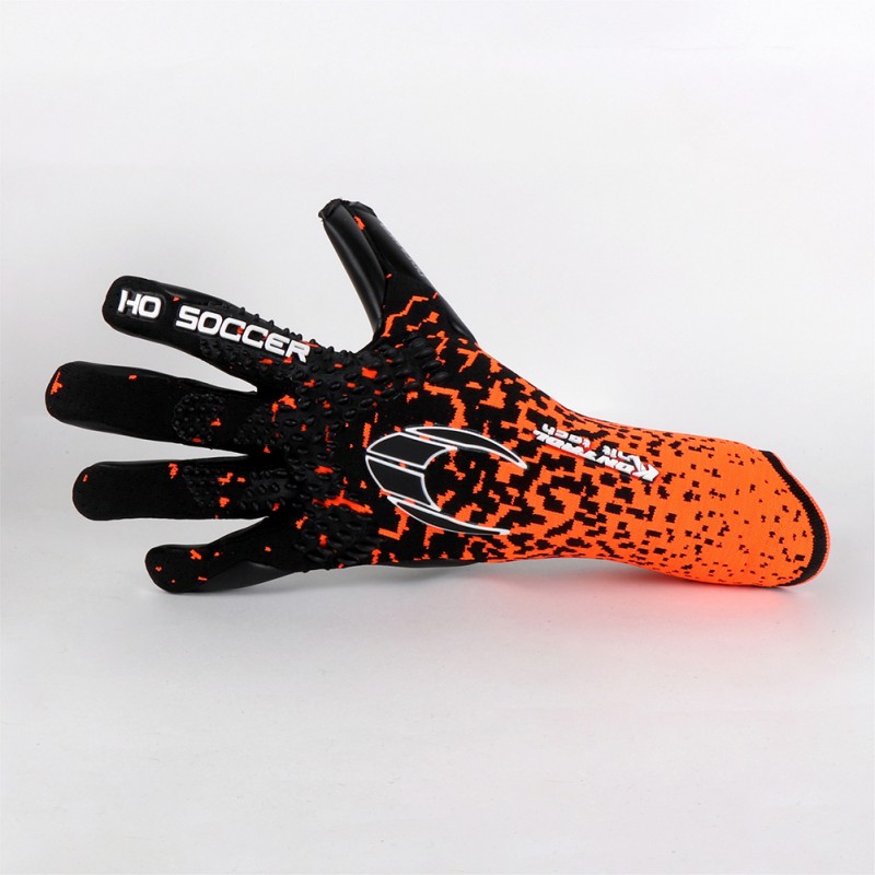 HO Soccer Premier Knit Tech Club Gants De Gardien Lime Orange/Noir - Latex 3mm + Mousse, Taille 10.5 Adulte