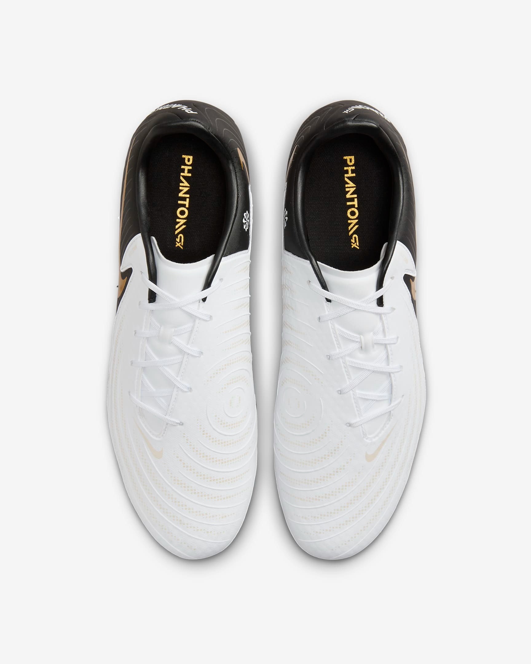 NIKE PHANTOM GX II ACADEMY FG/MG  WHITE/BLACK/METALLIC GOLD