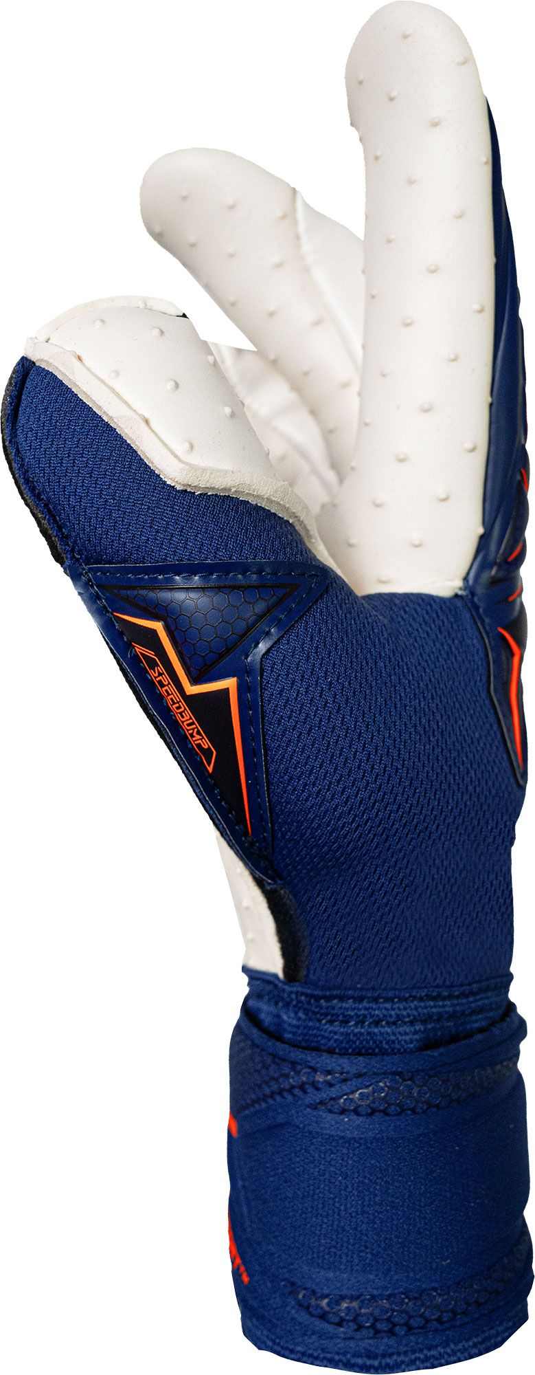 REUSCH ATTRAKT SPEEDBUMP FINGER SUPPORT PREMIUM BLUE/SHOCK ORANGE 9