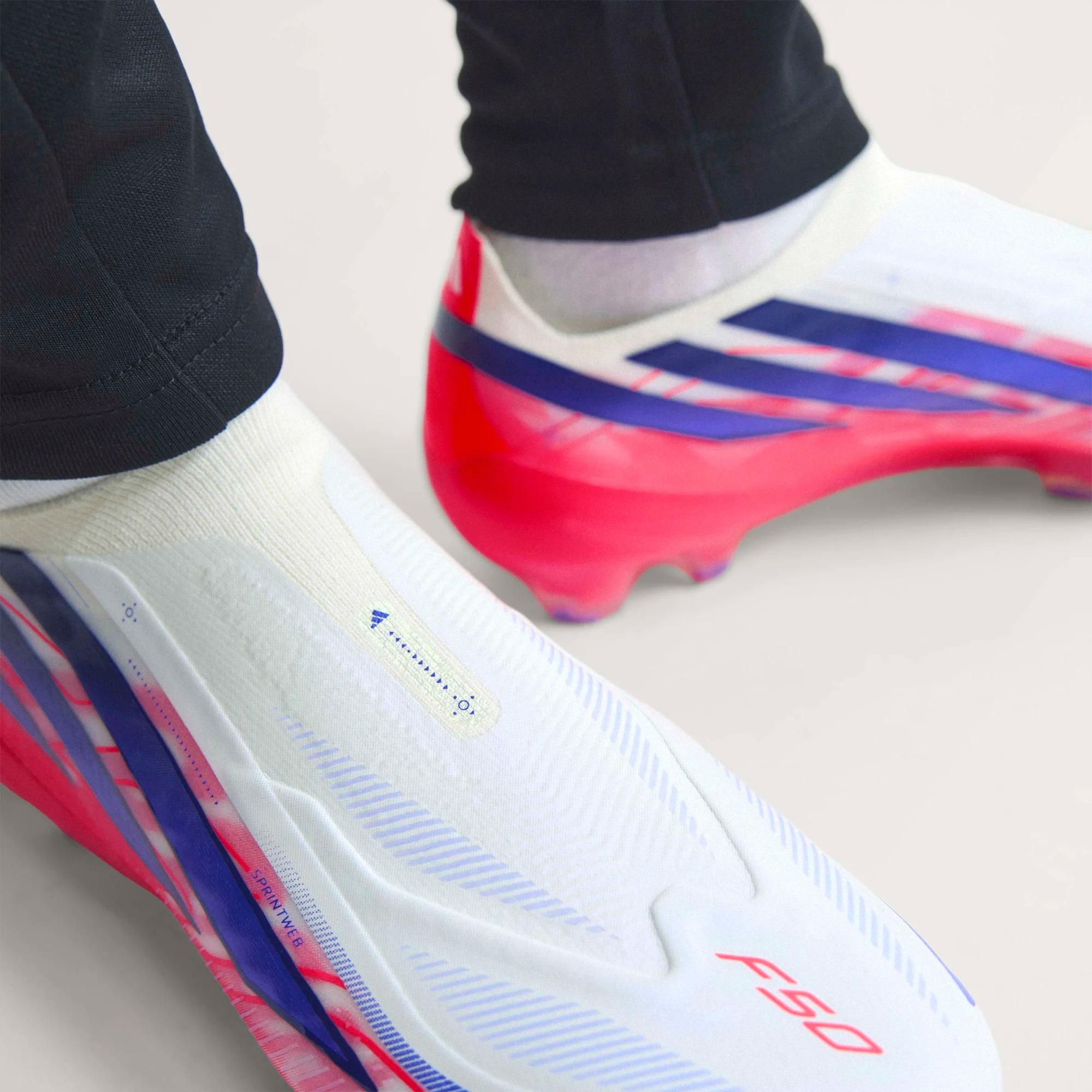 ADIDAS F50 HYPERFAST ELITE LL FG WHITE/SOLAR PURPLE/SOLAR TURQOUISE