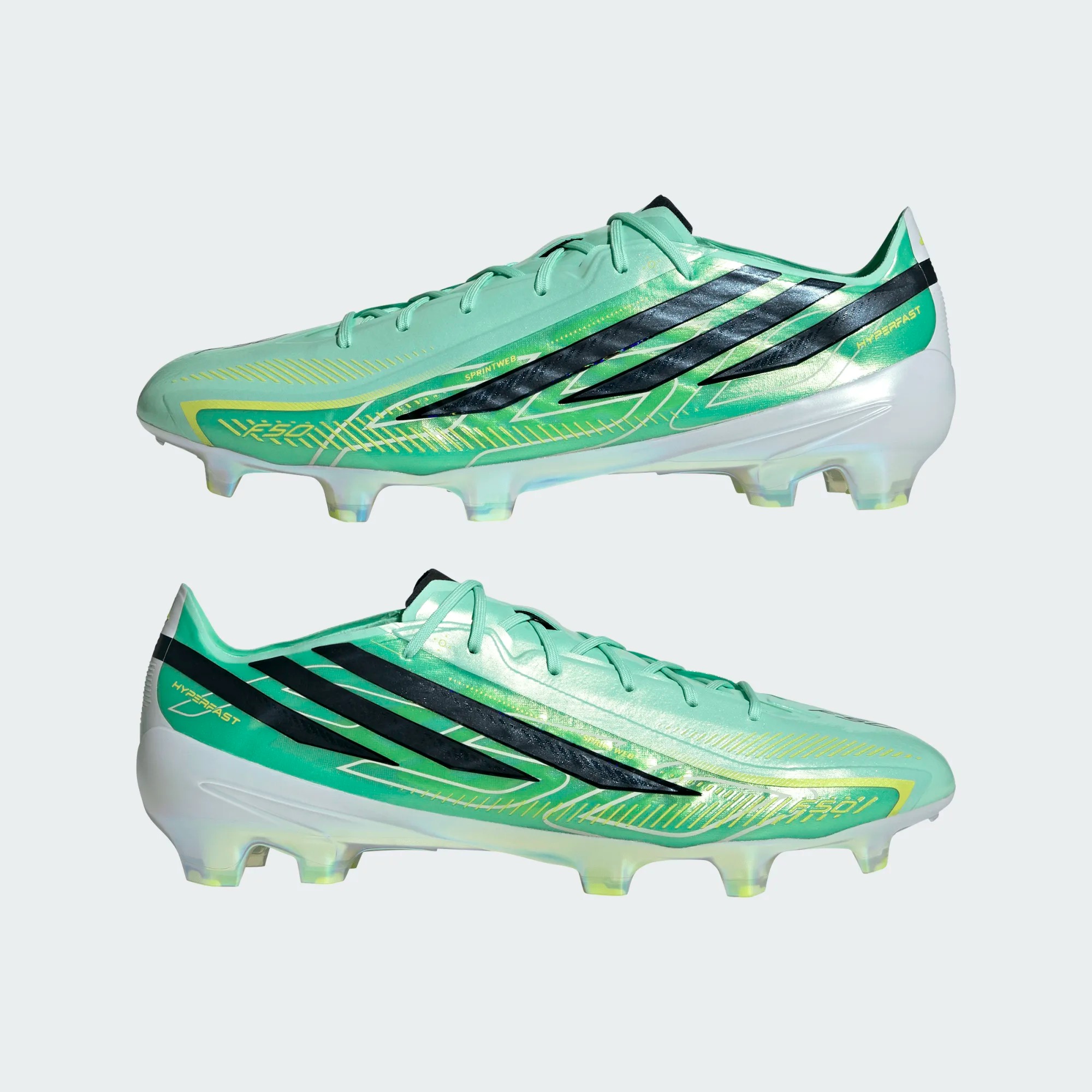 ADIDAS F50 HYPERFAST ELITE FG PULSE MINT/BLACK/SOLAR LEMON