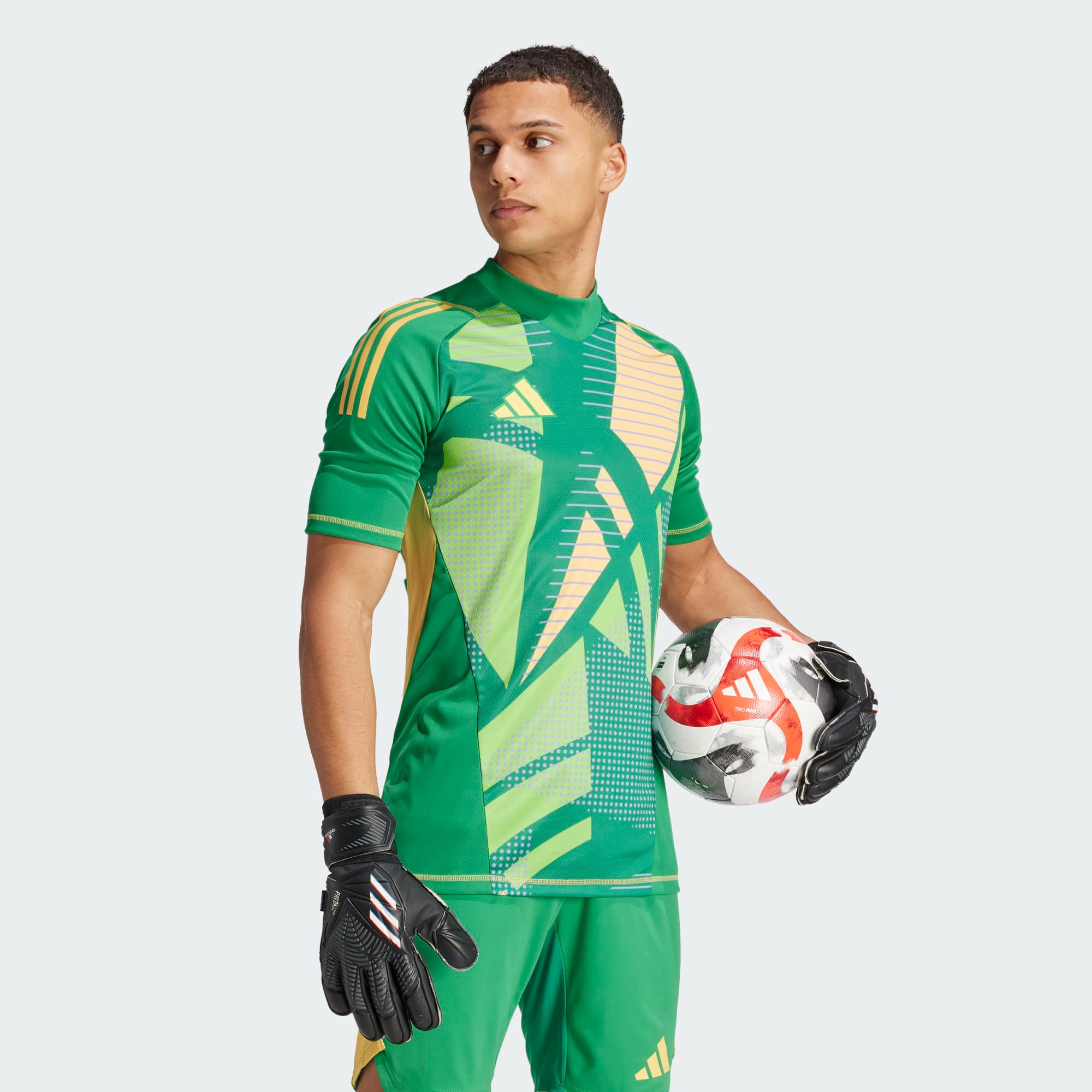 ADIDAS TIRO24 PRO GK JERSEY SHORT SLEEVE TEAM GREEN | XXL | IS5349-XXL