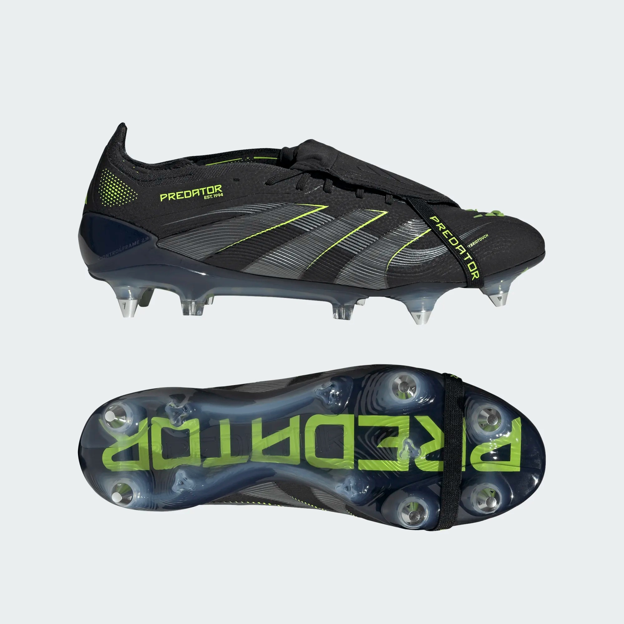 ADIDAS PREDATOR ELITE FT SG BLACK/CARBON/LUCID LEMON ADIDAS PREDATOR ELITE FT SG BLACK/CARBON/LUCID LEMON