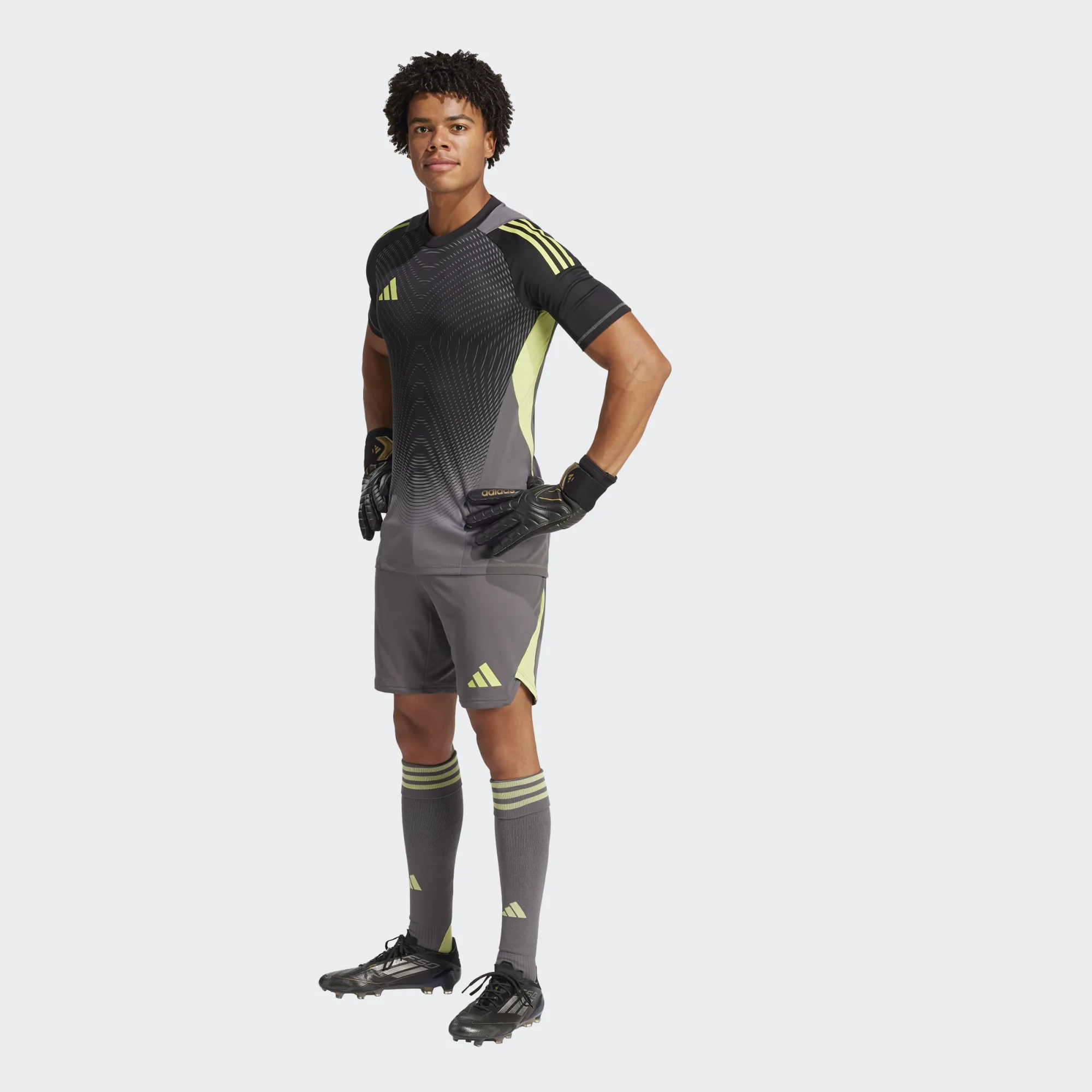 ADIDAS TIRO25 PRO GK JERSEY SHORT SLEEVE GREY FIVE ADIDAS TIRO25 PRO GK JERSEY SHORT SLEEVE GREY FIVE