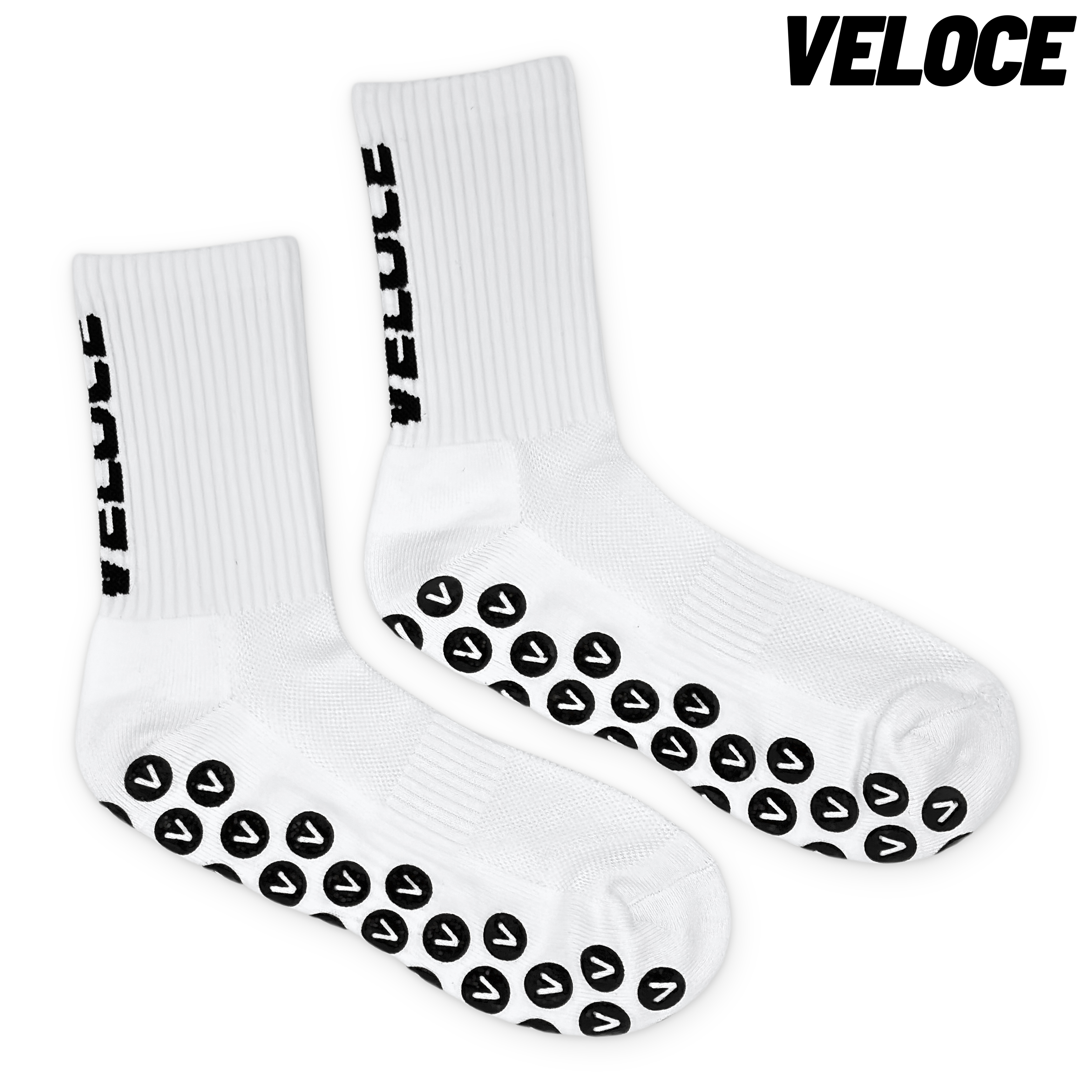 VELOCE GRIP SOCKS WHITE
