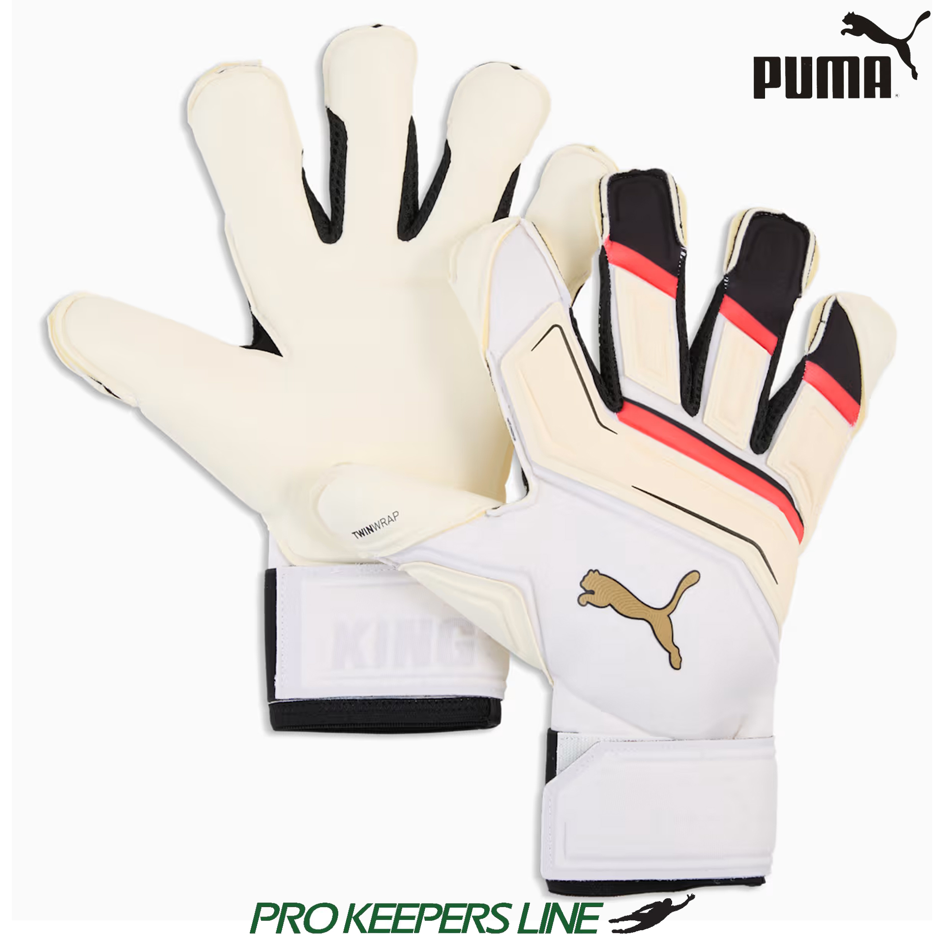 PUMA KING ULTIMATE HYBRID SUGERED ALMOND-PUMA BLACK-ULTRA RED