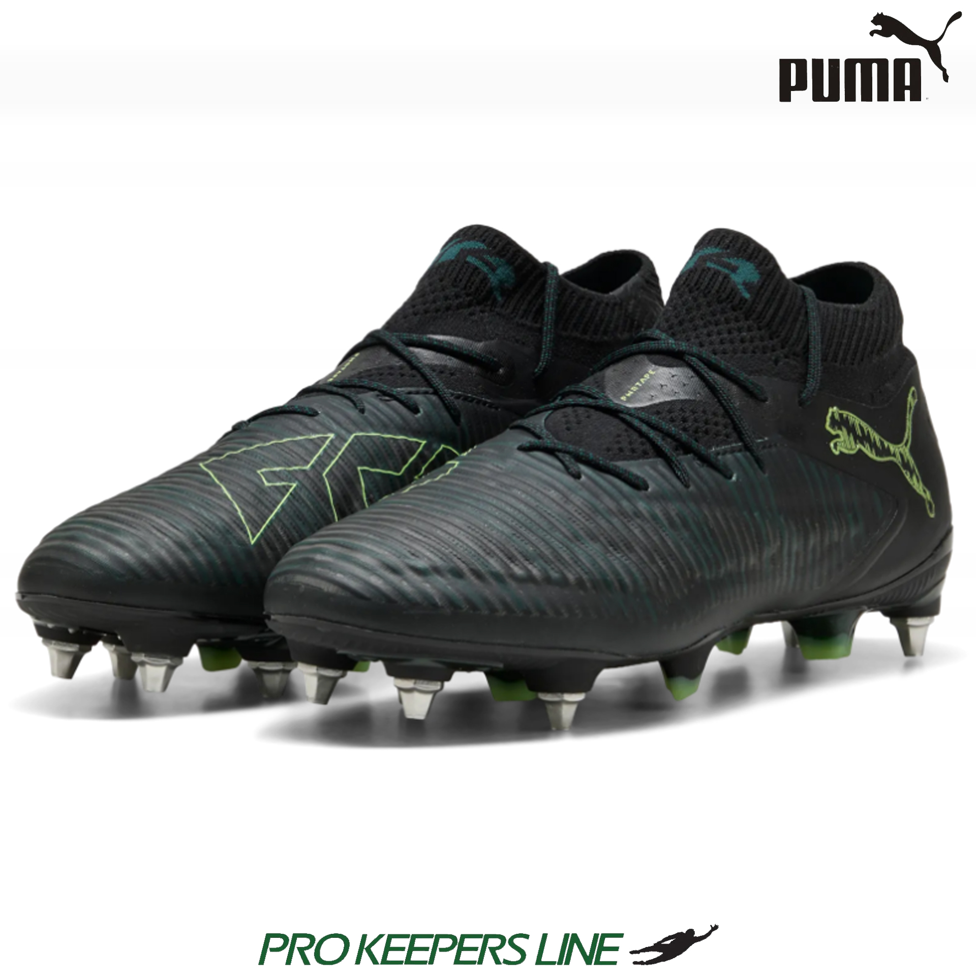 PUMA FUTURE 8 ULTIMATE MXSG PUMA BLACK-FIZZY LIGHT-GREEN TERRAIN