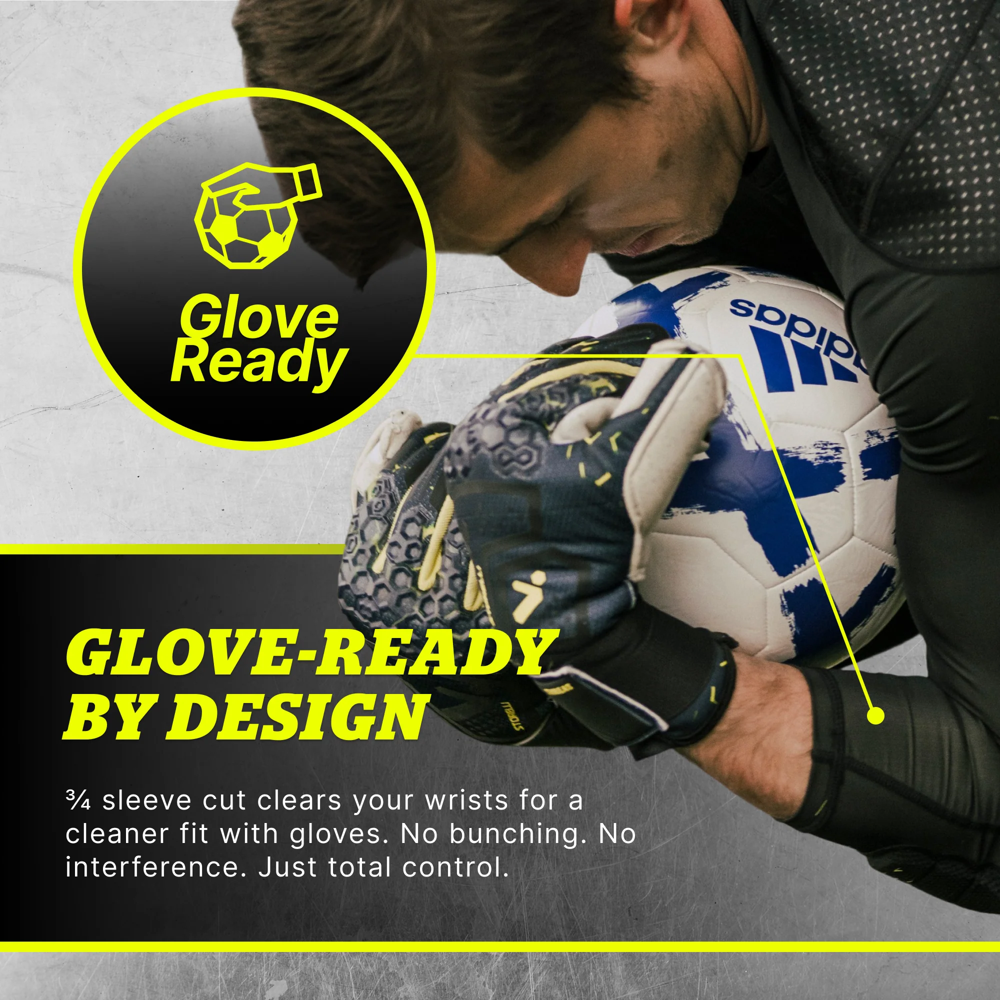 BODYSHIELD GOALKEEPER LIGHT MATCHDAY 3/4 UNDERSHIRT (PADDED)