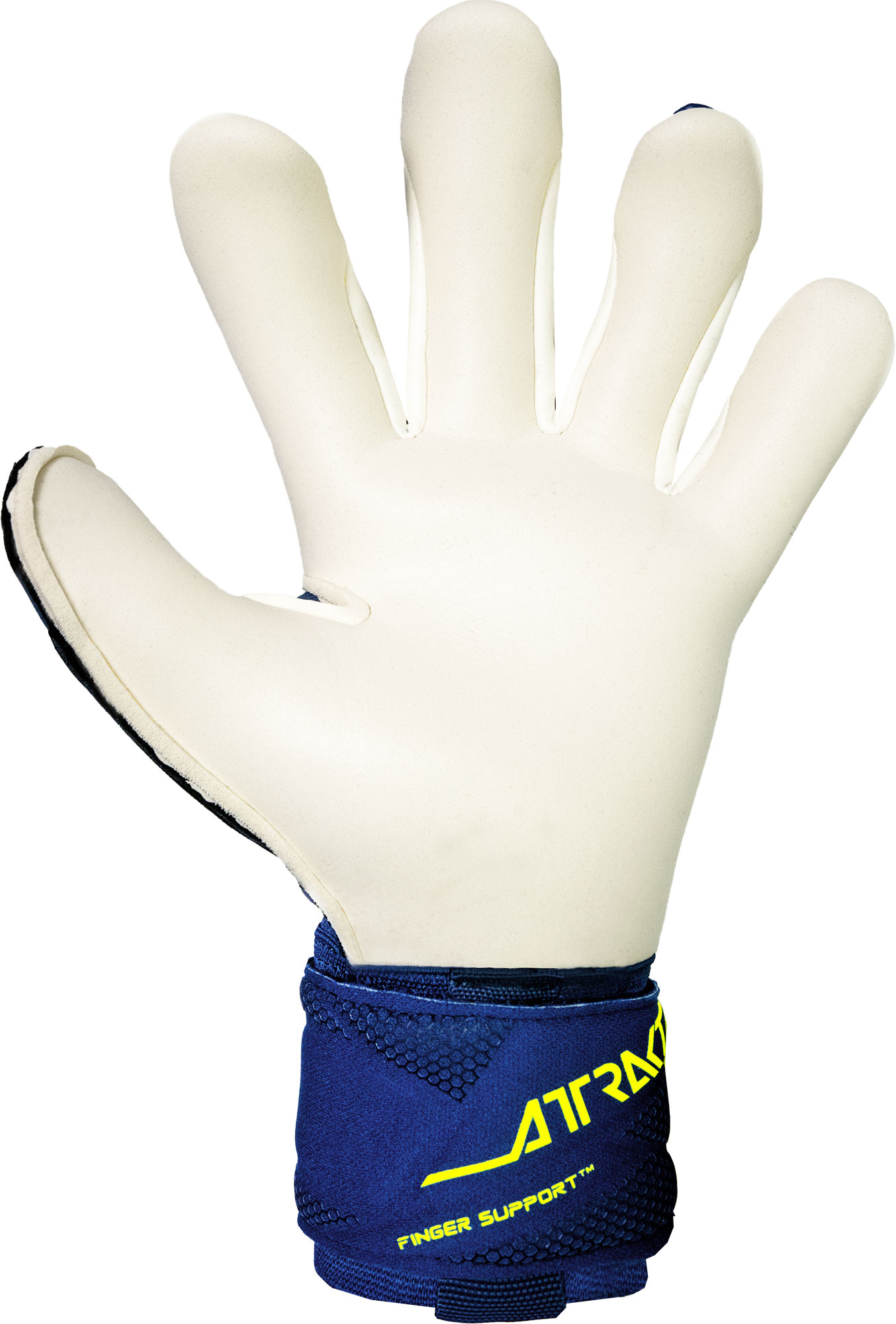 REUSCH ATTRAKT DUO FINGER SUPPORT PREMIUM BLUE / SAFETY YELLOW