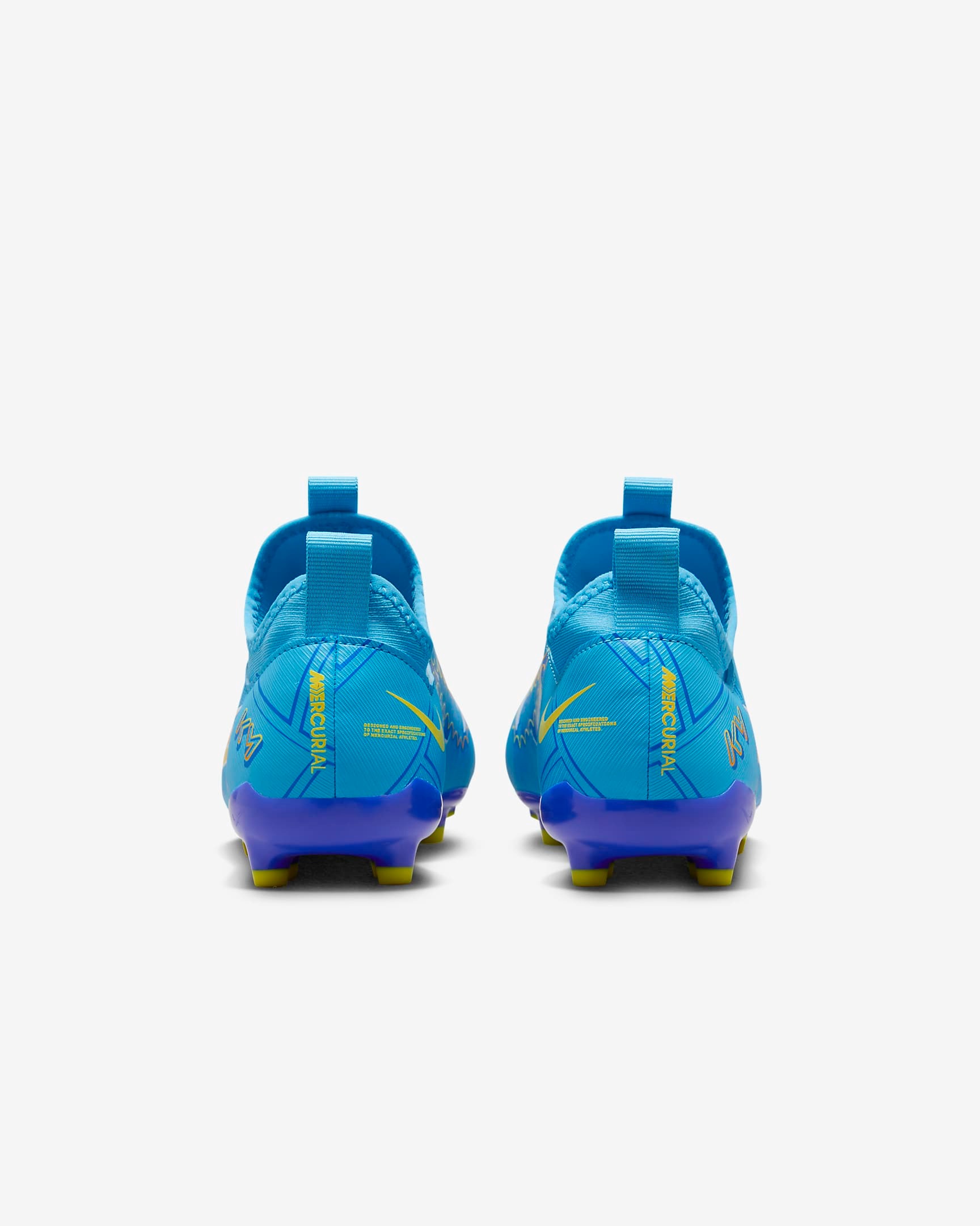 NIKE JR MERCURIAL ZOOM VAPOR 15 ACADEMY FG/MG BALTIC BLUE/WHITE