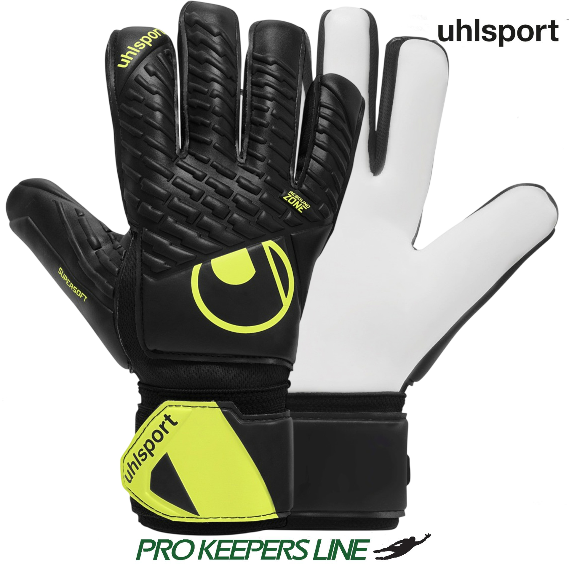 UHLSPORT FM SUPERSOFT HN FLEX FRAME BLACK/FLUO YELLOW